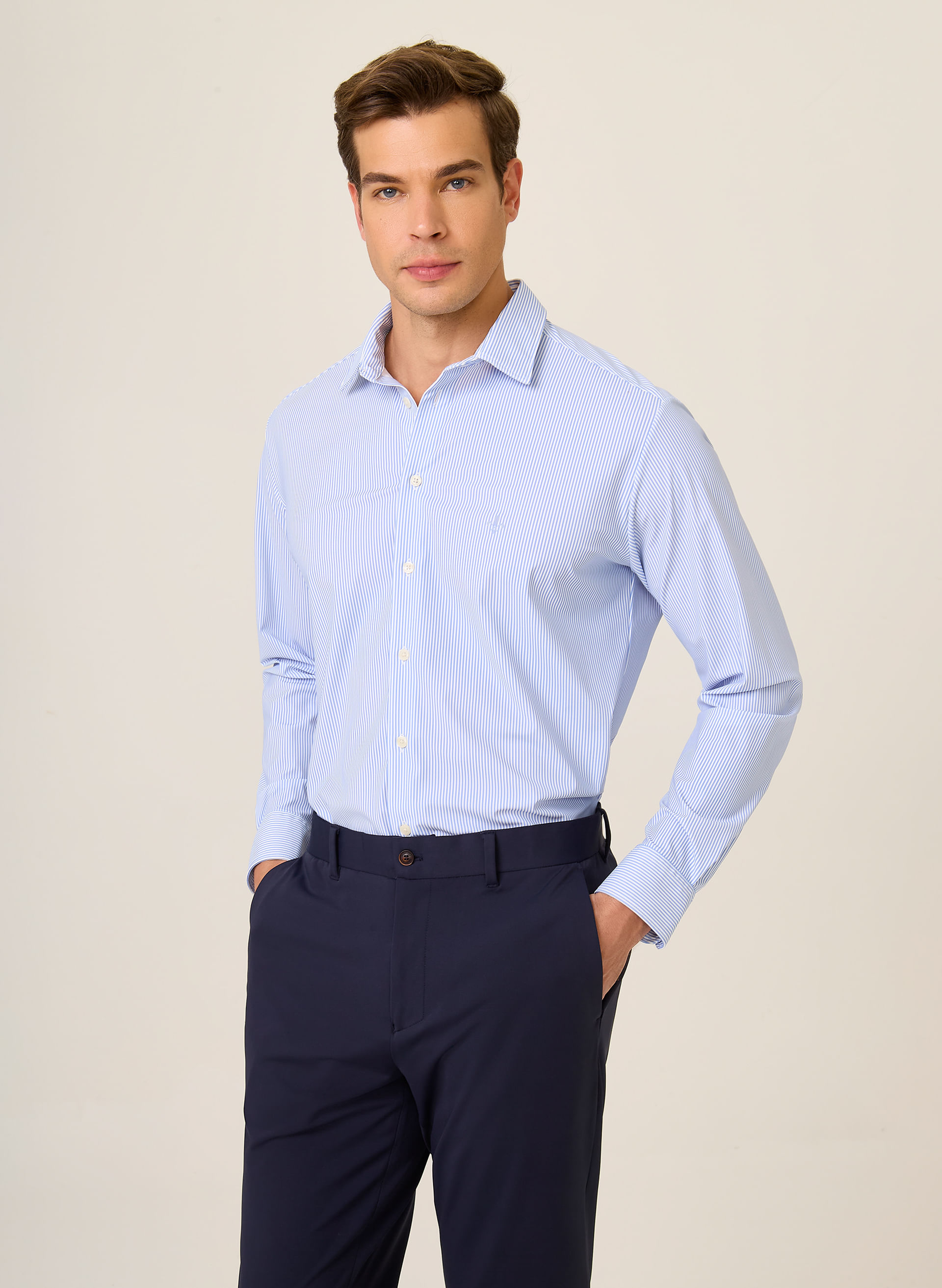 Camisa Comfort Fit Performance Dudalina Masculina