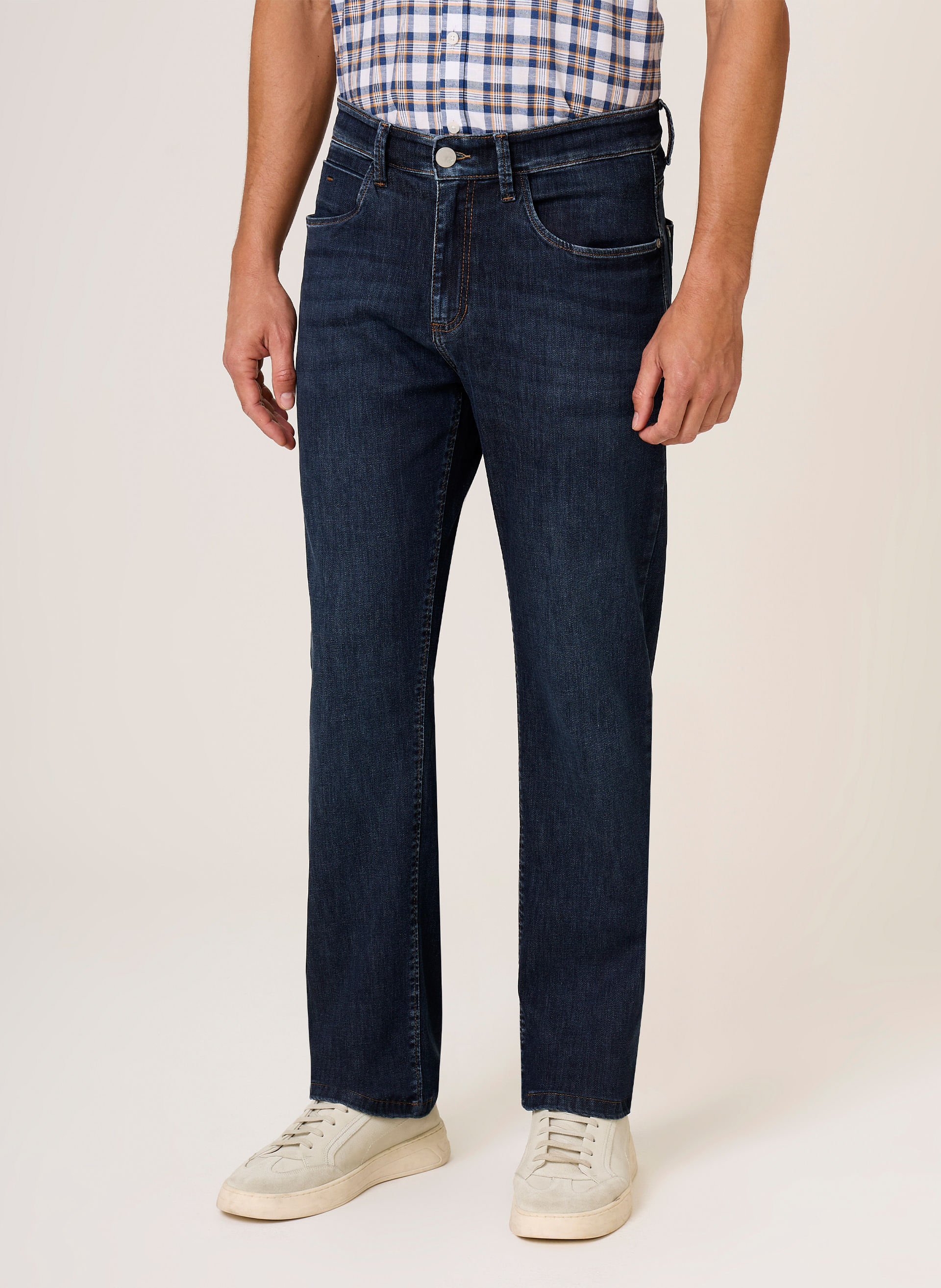 Calça Jeans Right Fit Denim Dry Dudalina Masculina