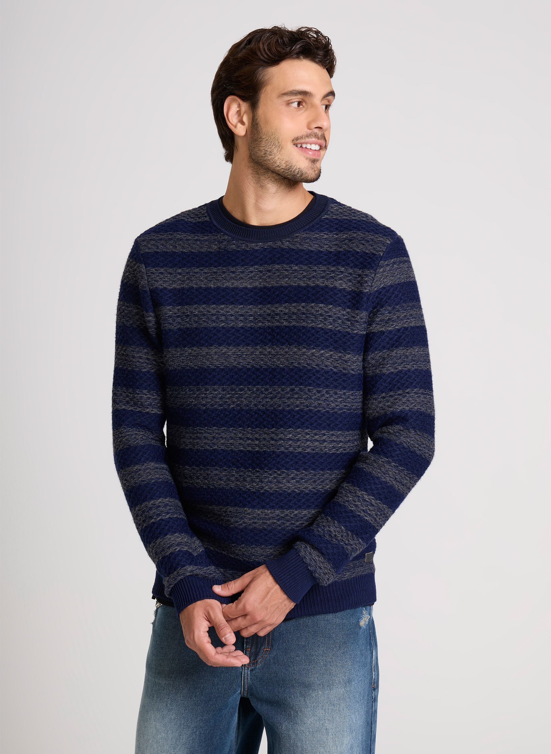 Suéter Tricot Justo Jay Stripes John John Masculino