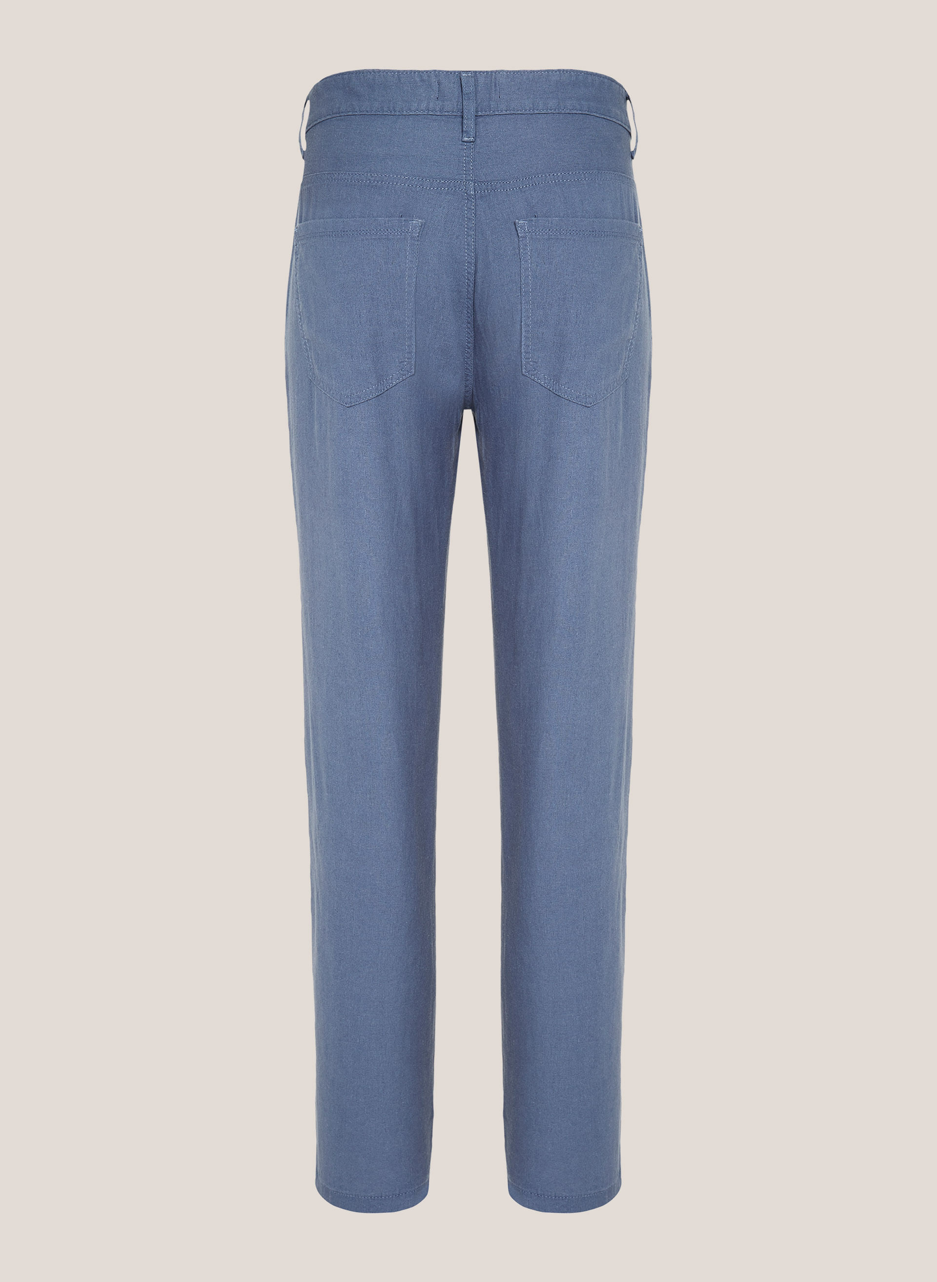 Calça Sarja Linho Right Fit Dudalina Masculina
