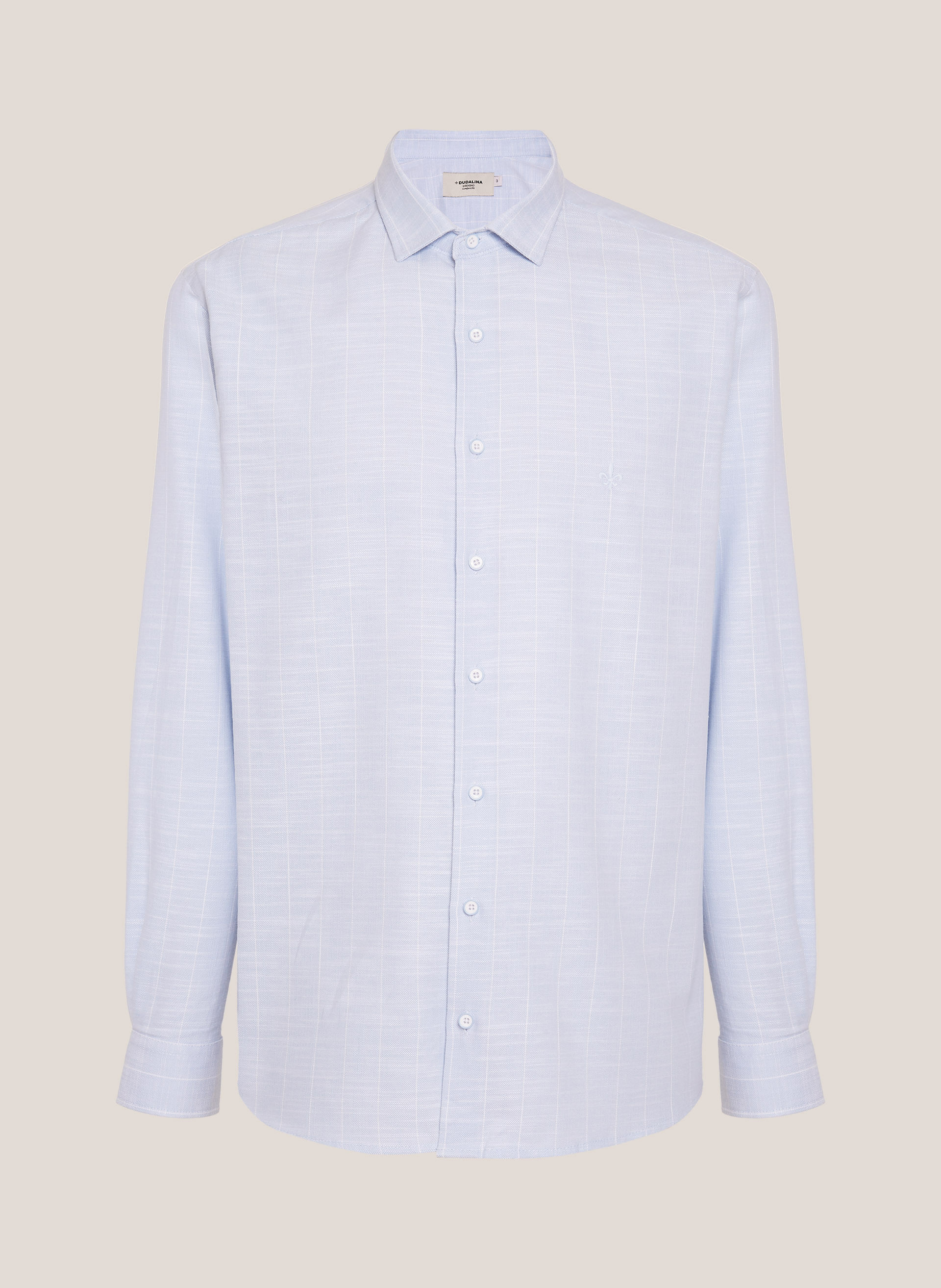 Camisa Comfort Fit Slub Dudalina Masculina
