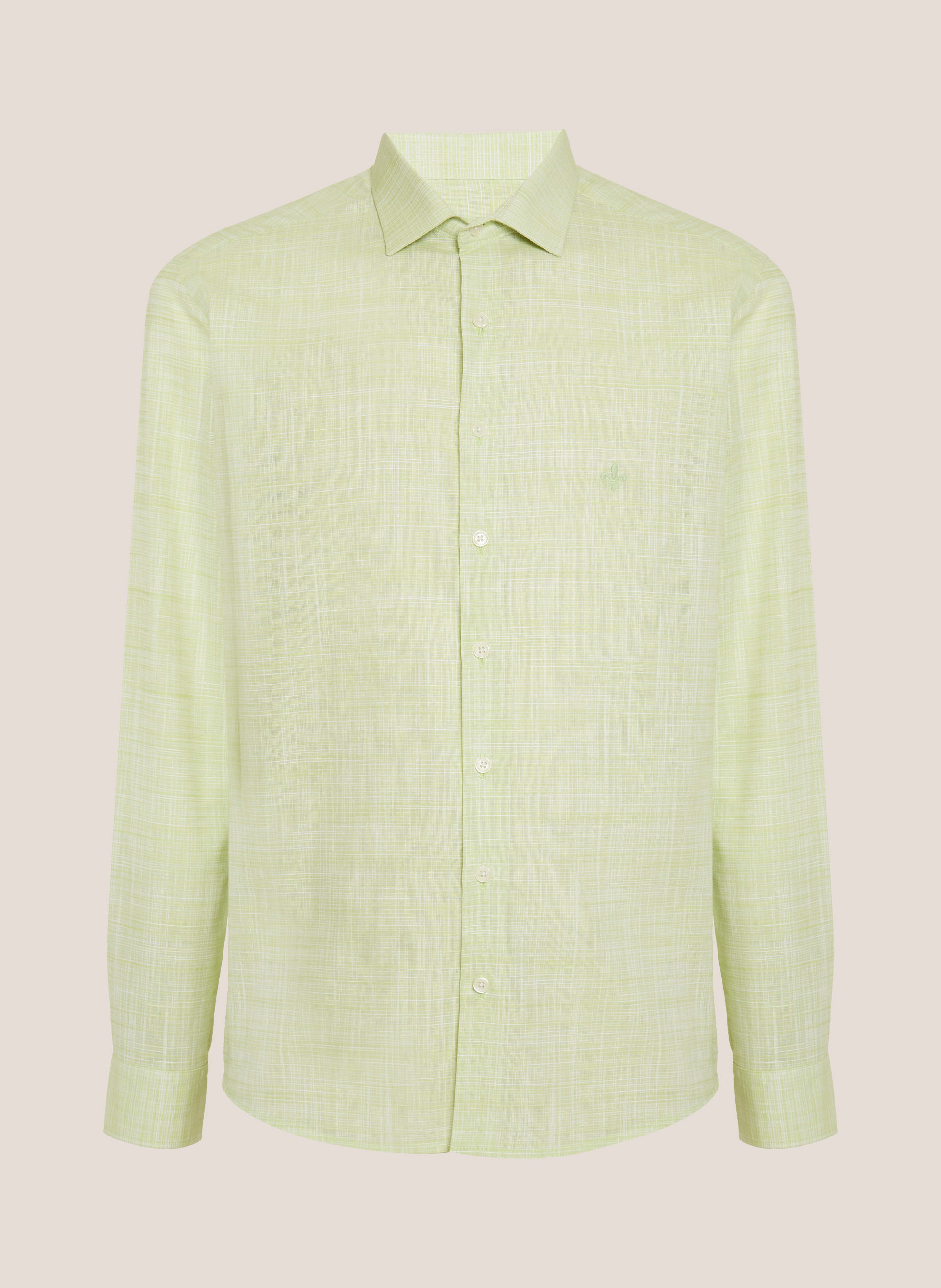 Camisa Slim Fit Slub Dudalina Masculina