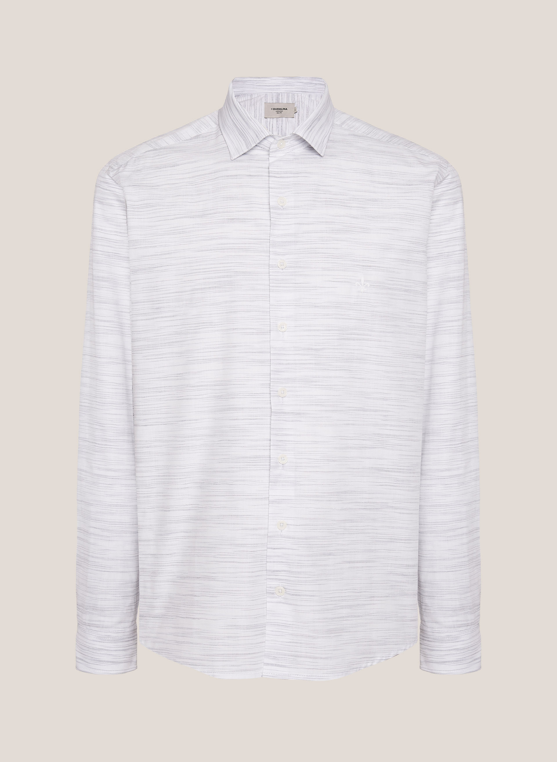 Camisa Slim Fit Space Dyed Dudalina Masculina