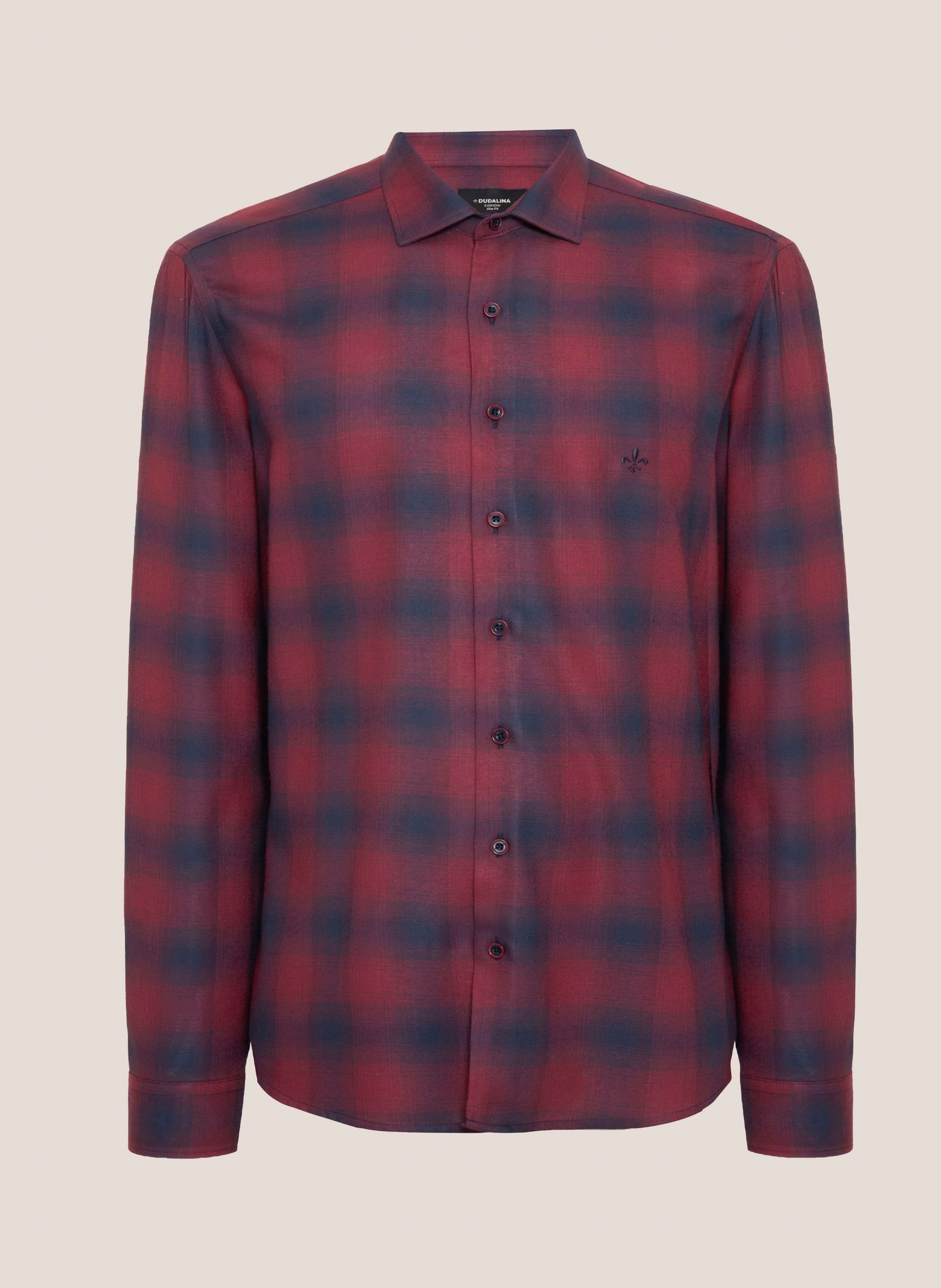 Camisa Slim Fit  Xadrez Dudalina Masculina