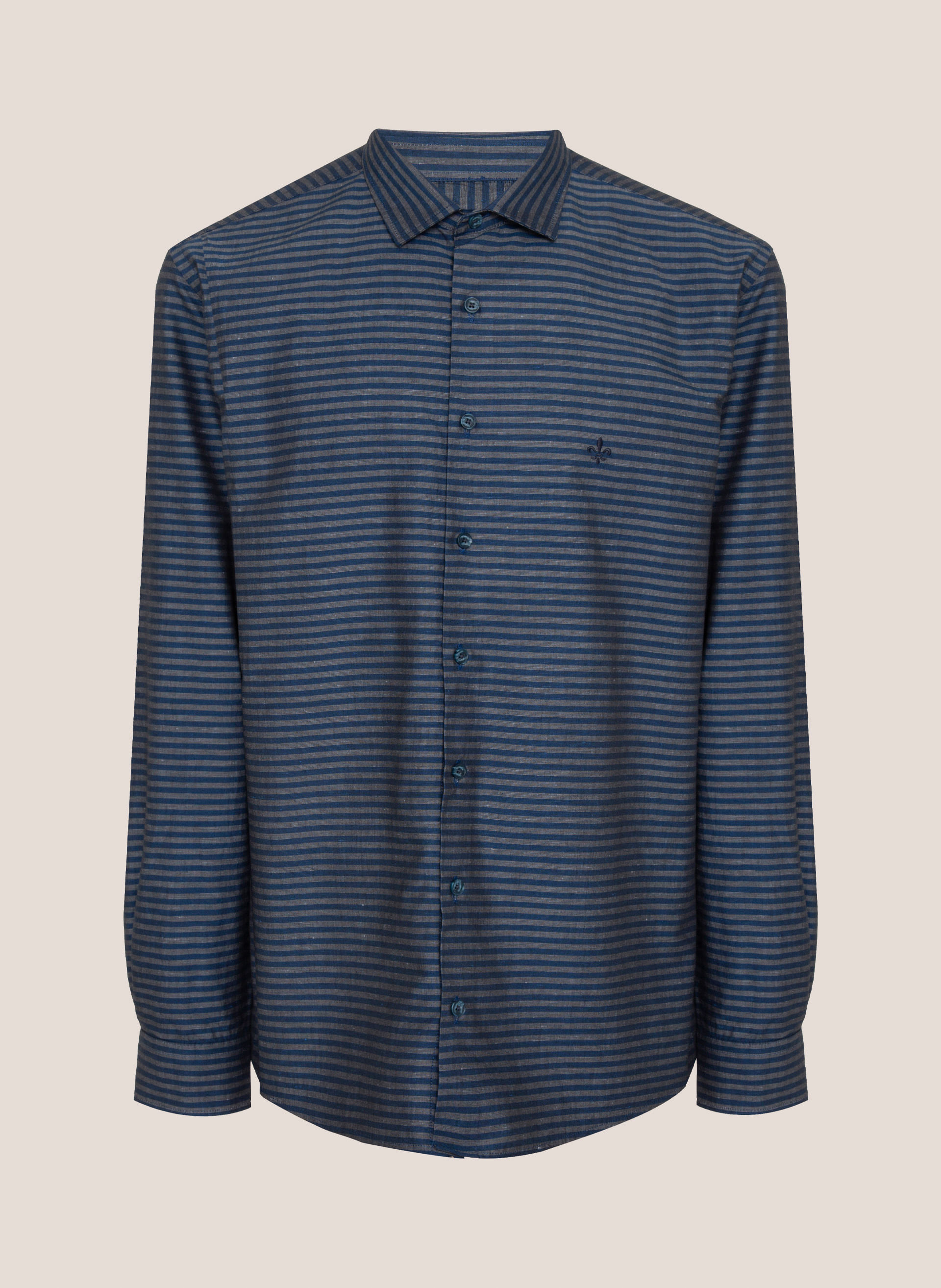 Camisa Comfort Fit Listrada Dudalina Masculina