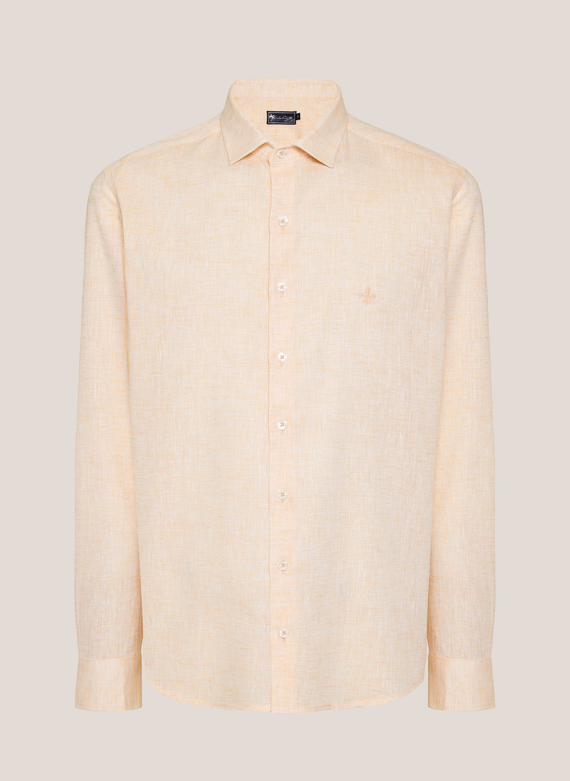 Camisa Slim Fit Linen Blend Dudalina Masculina