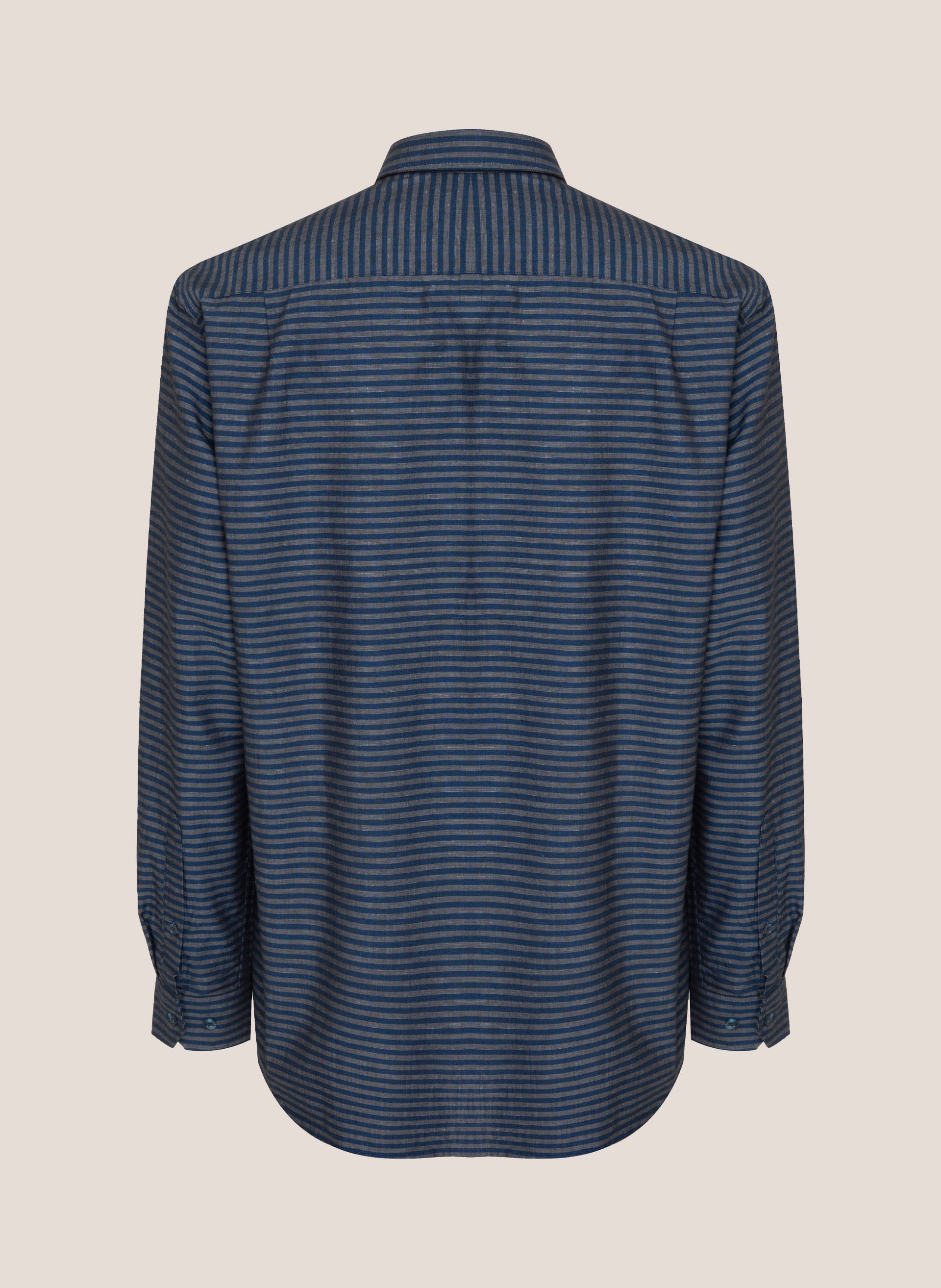 Camisa Comfort Fit Listrada Dudalina Masculina