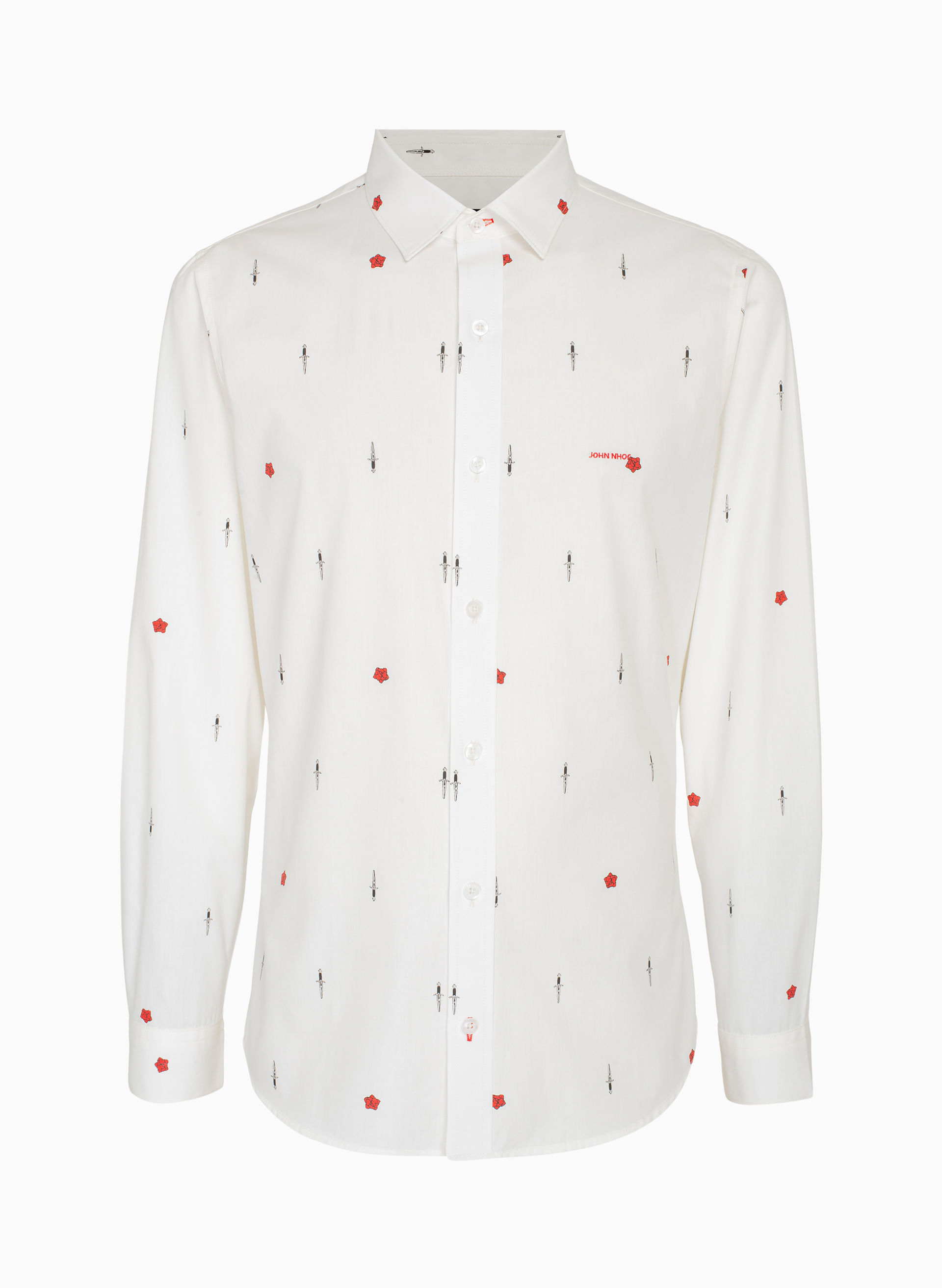 Camisa Slim Fit Black Sword John John Masculina