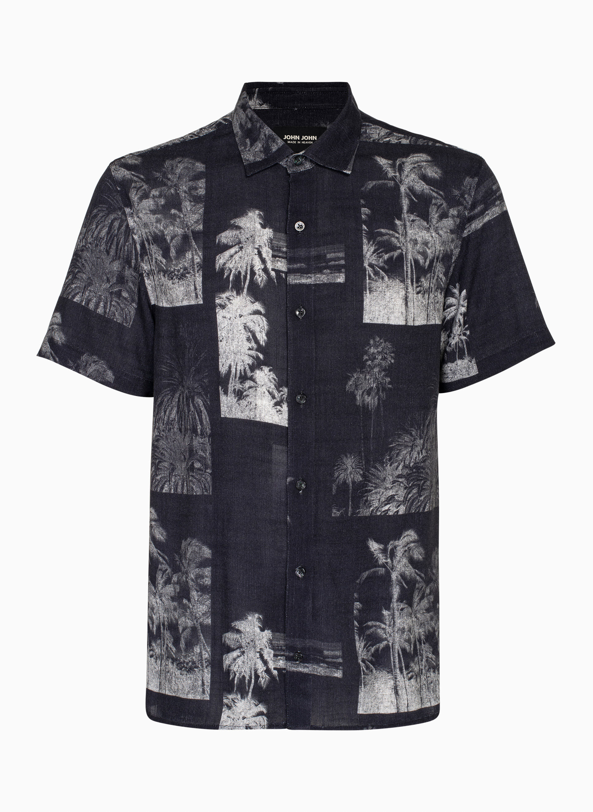 Camisa Regular Fit Shadow Palms John John Masculina