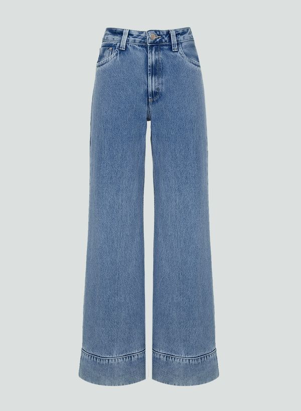 Calça Pantalona Barra Larga Dudalina Feminina