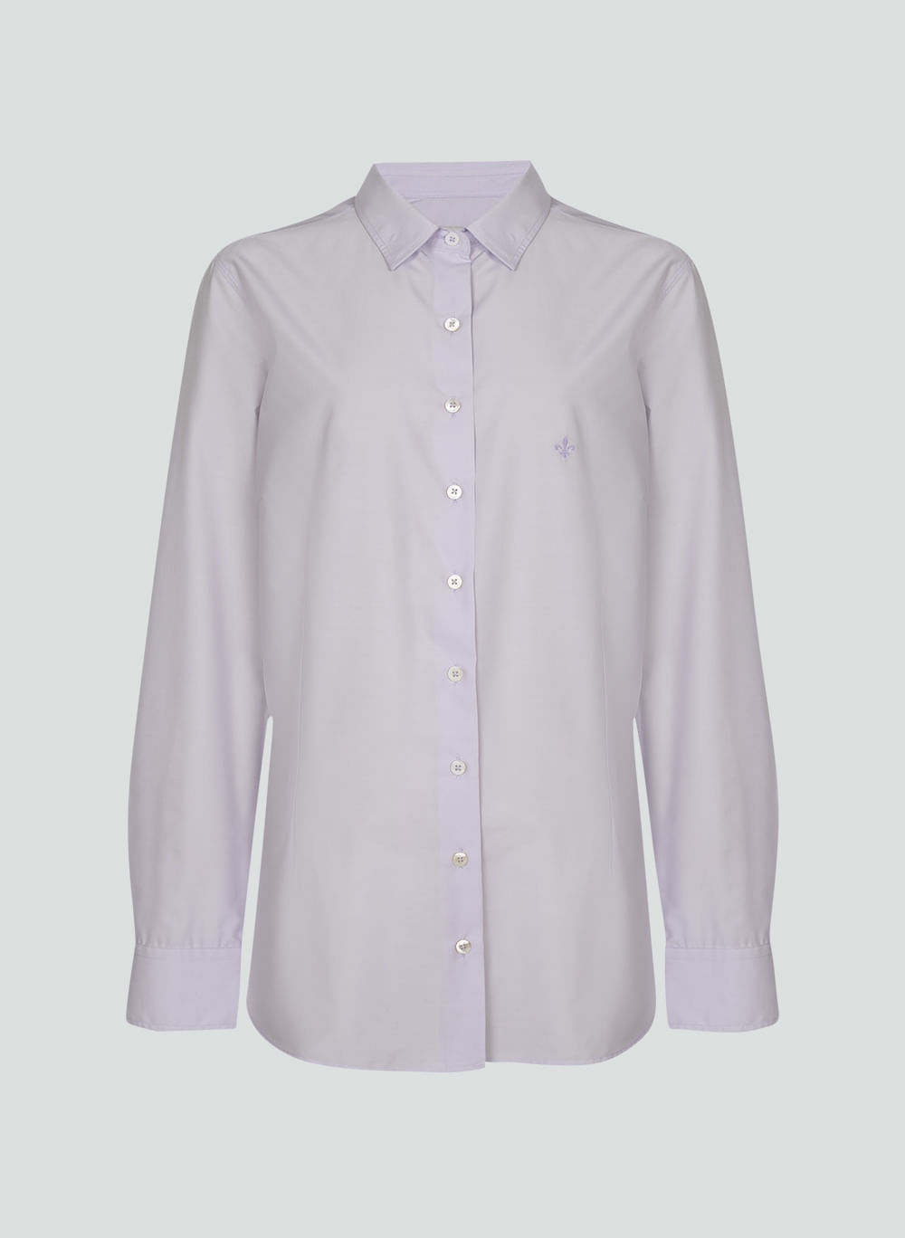 Camisa Dudalina Slim Tricoline Liso Feminina