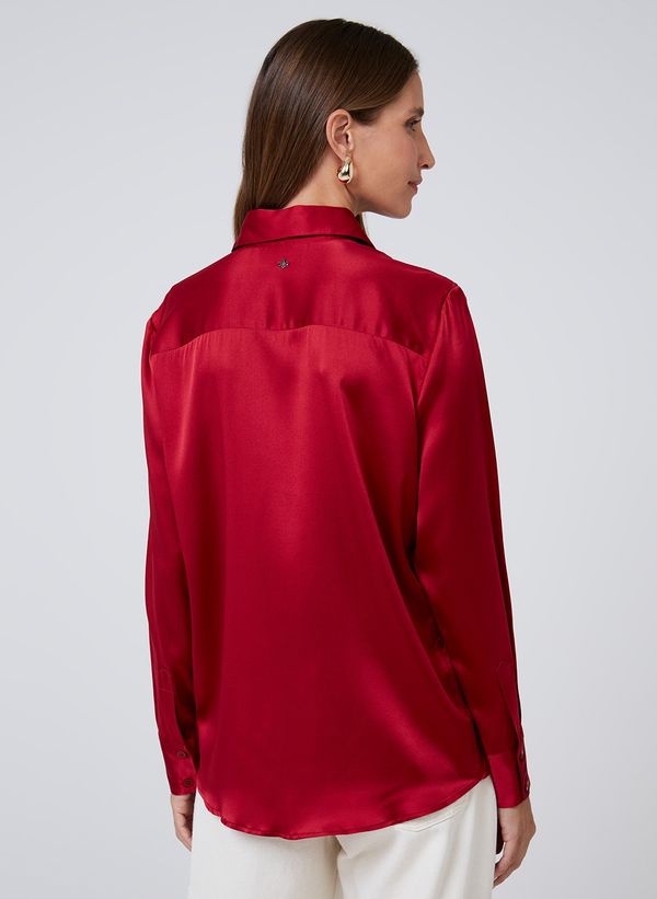 Camisa Diane Cetim de Seda Feminino na Dudalina
