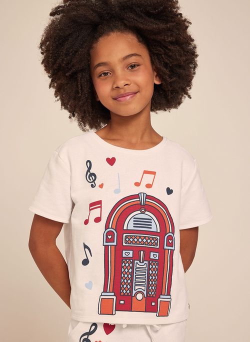 Camiseta Le Lis Petit Jukebox Feminina