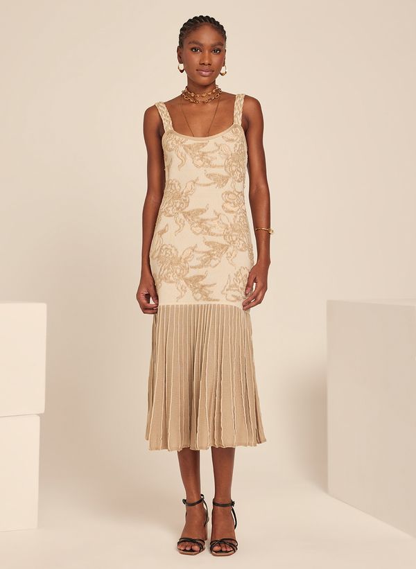 Vestido Le Lis Lilian Tricot Midi Feminino