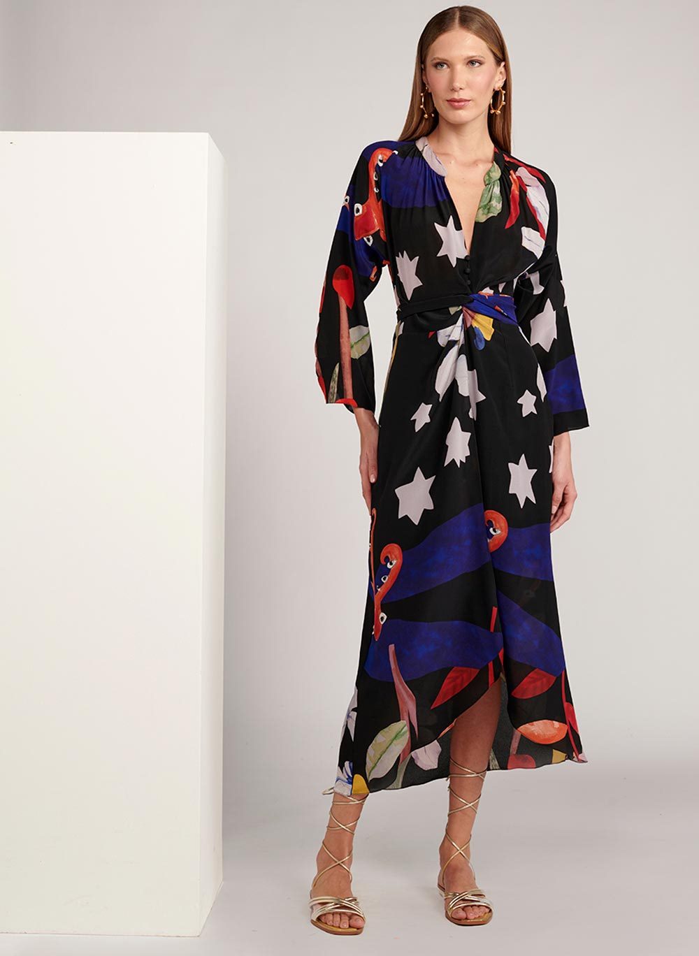 Vestido Le Lis e BDLN Rute Seda Feminino