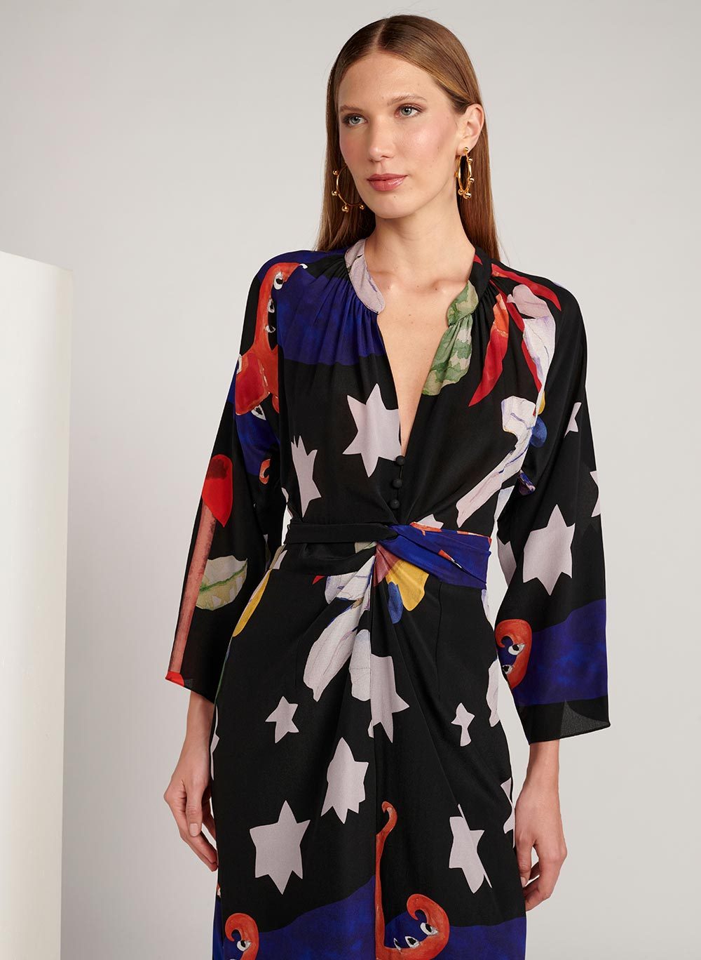 Vestido Le Lis e BDLN Rute Seda Feminino