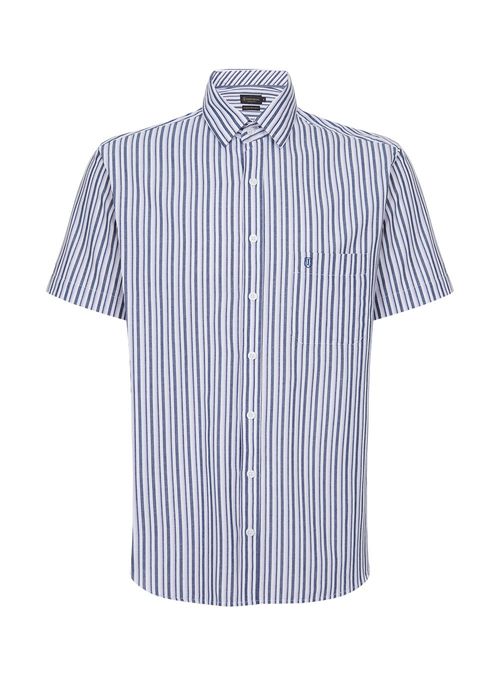 Camisa Comfort Mix Azul Masculina Individual