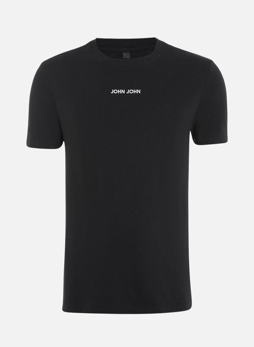 Camiseta Regular Fit Mini Black John John Masculina