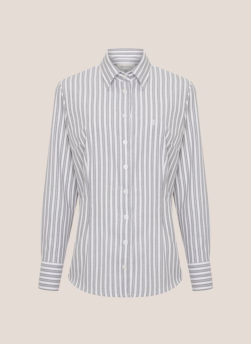 Camisa Slim Fit Listrado Dudalina Feminina