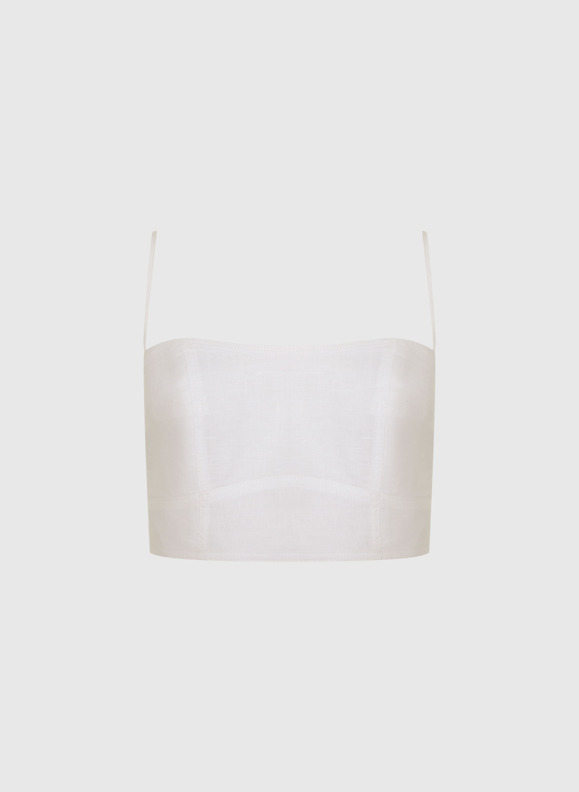 Top Amira Linho Off White Bo.Bô Feminino