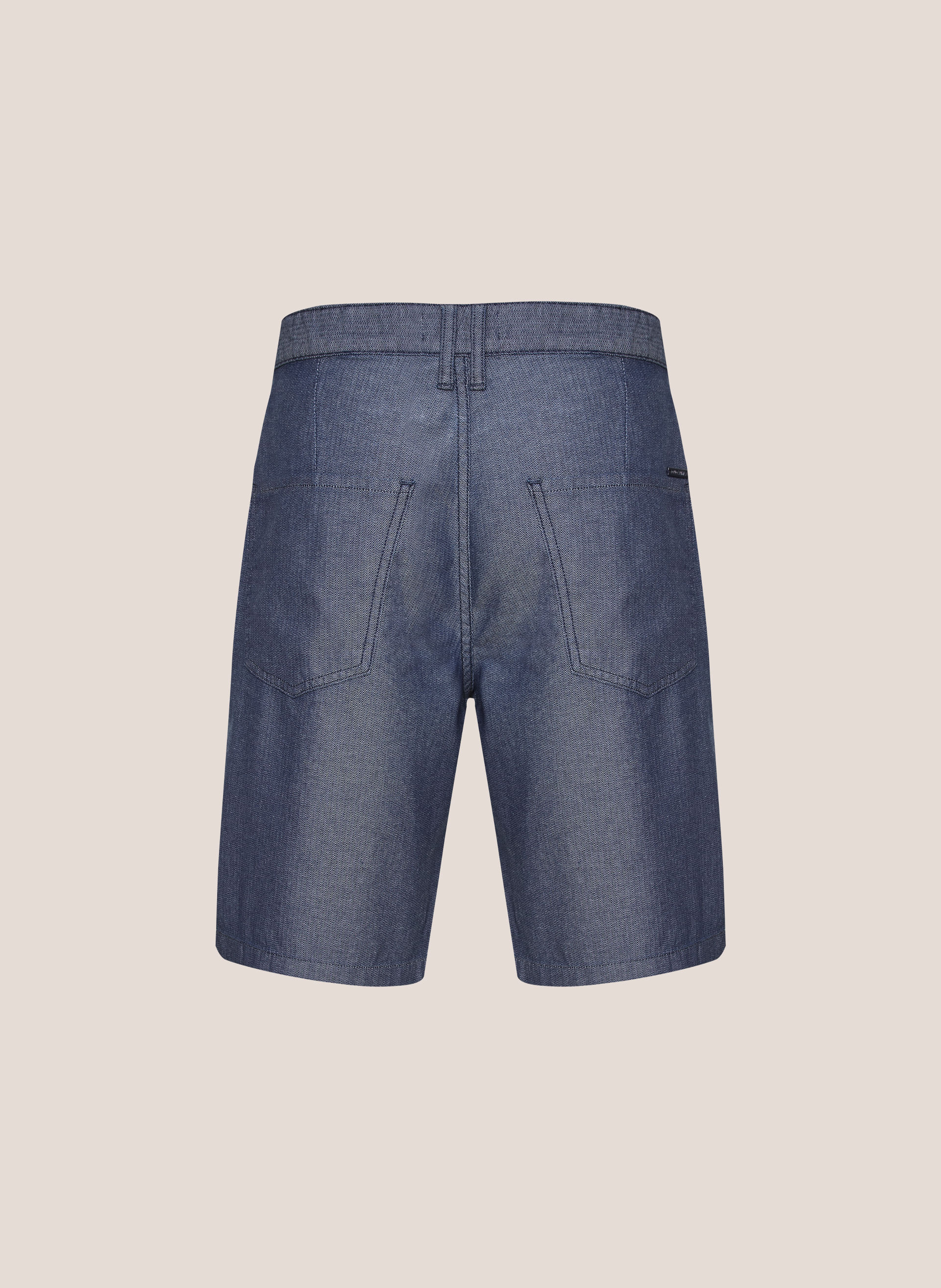 Bermuda Right Fit Chino Chevron Dudalina Masculina