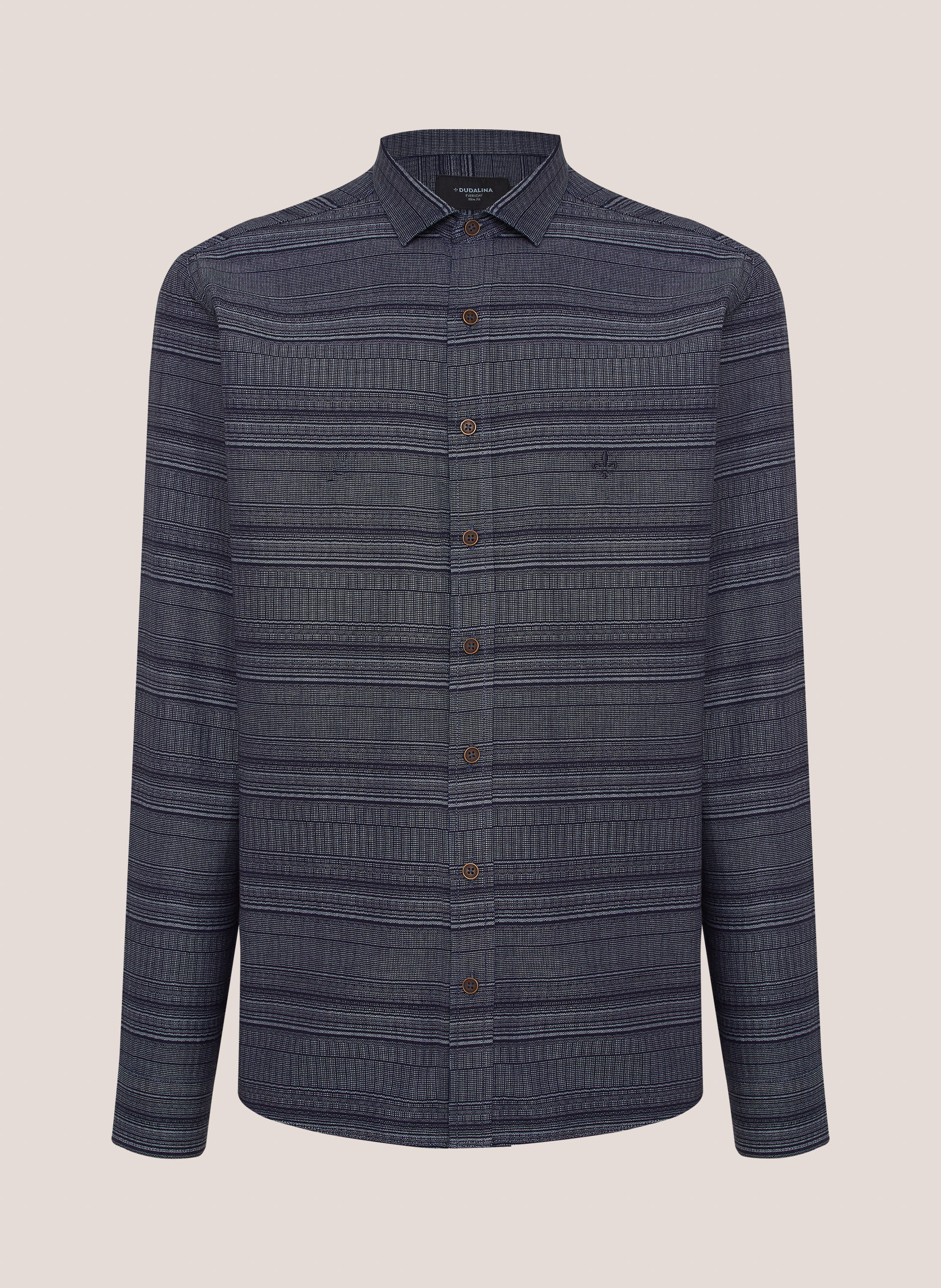 Camisa Jeans Slim Fit Dudalina Masculina
