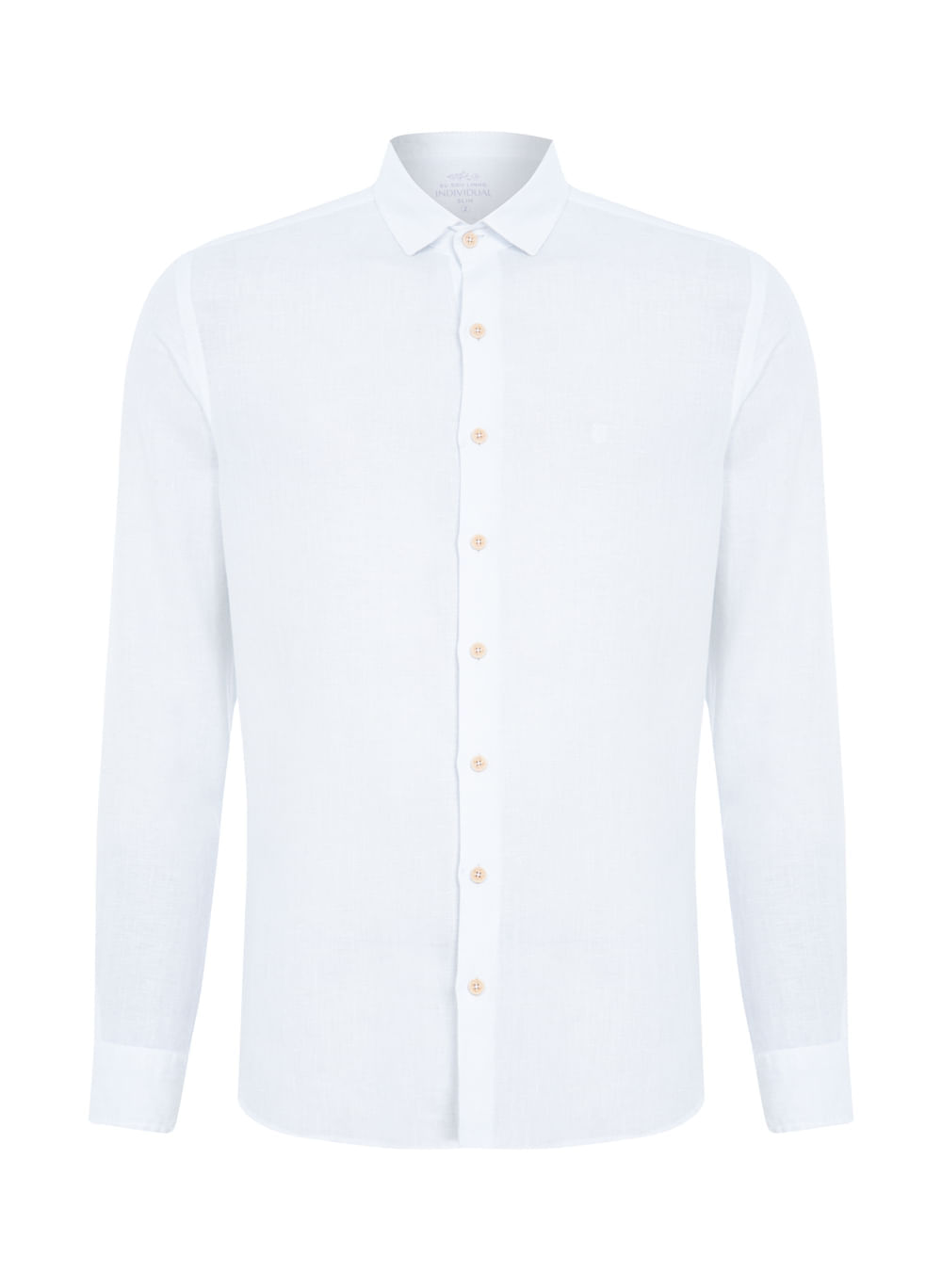 Camisa Slim Fit Linho Masculina Individual