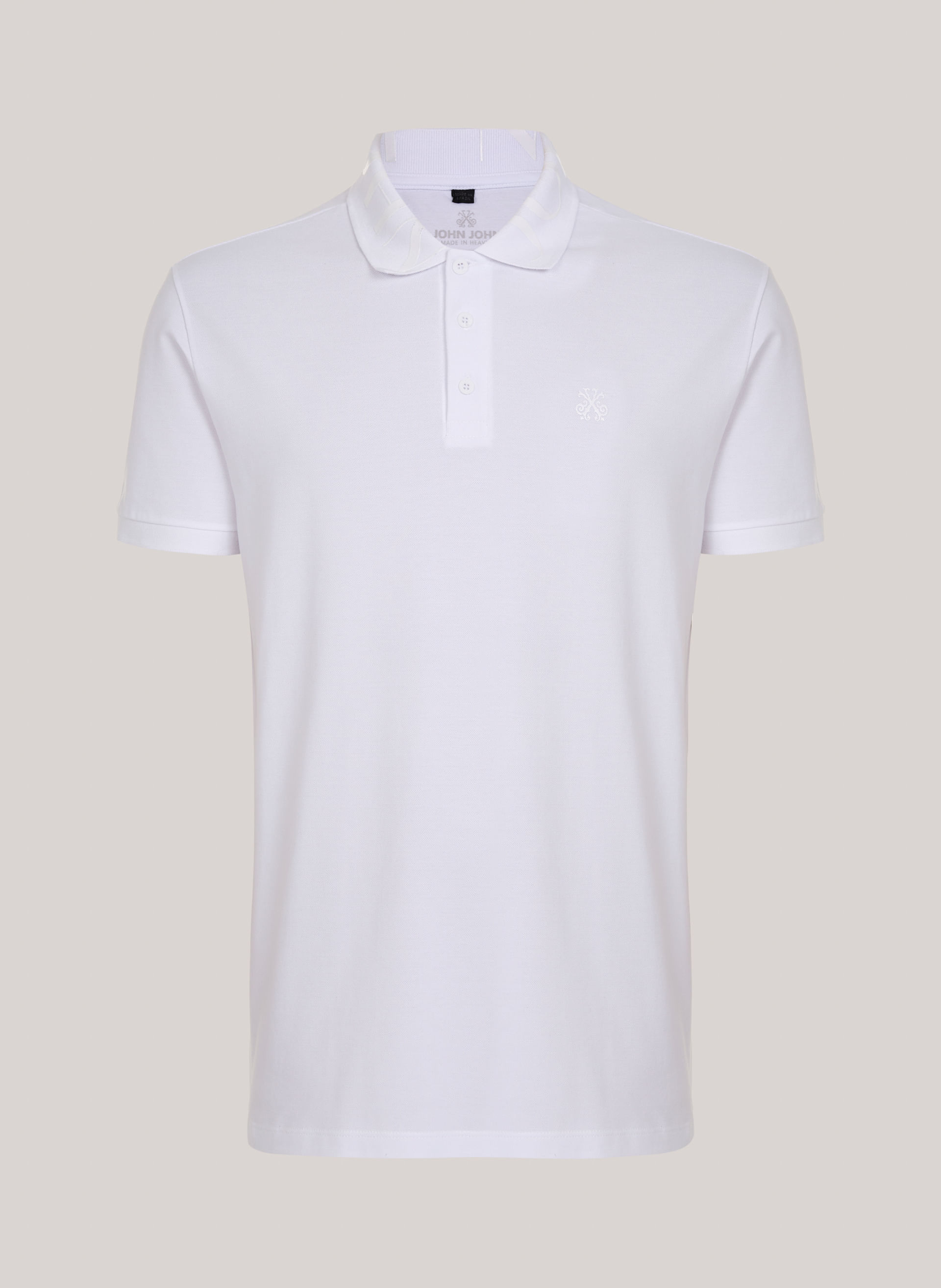Polo Regular Fit Isla White John John Masculina