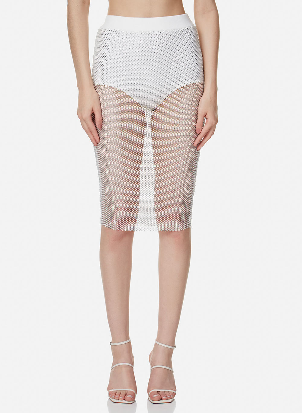 Saia Midi Matilda John John Feminina