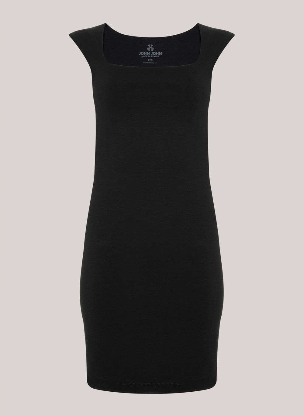 Vestido Justo Pri Black John John Feminino