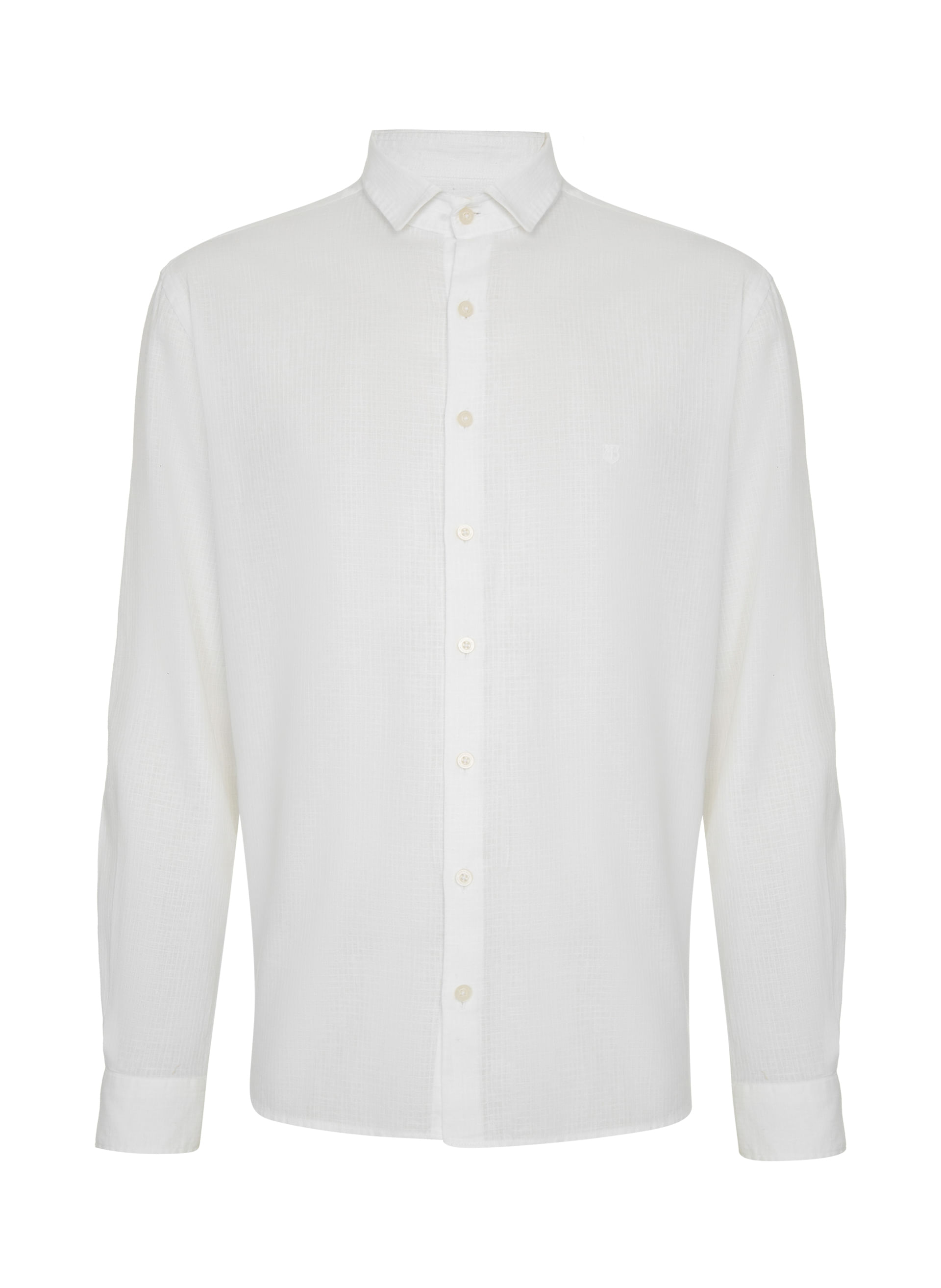 Camisa Comfort Fit Linho Maquinetada Masculina Individual