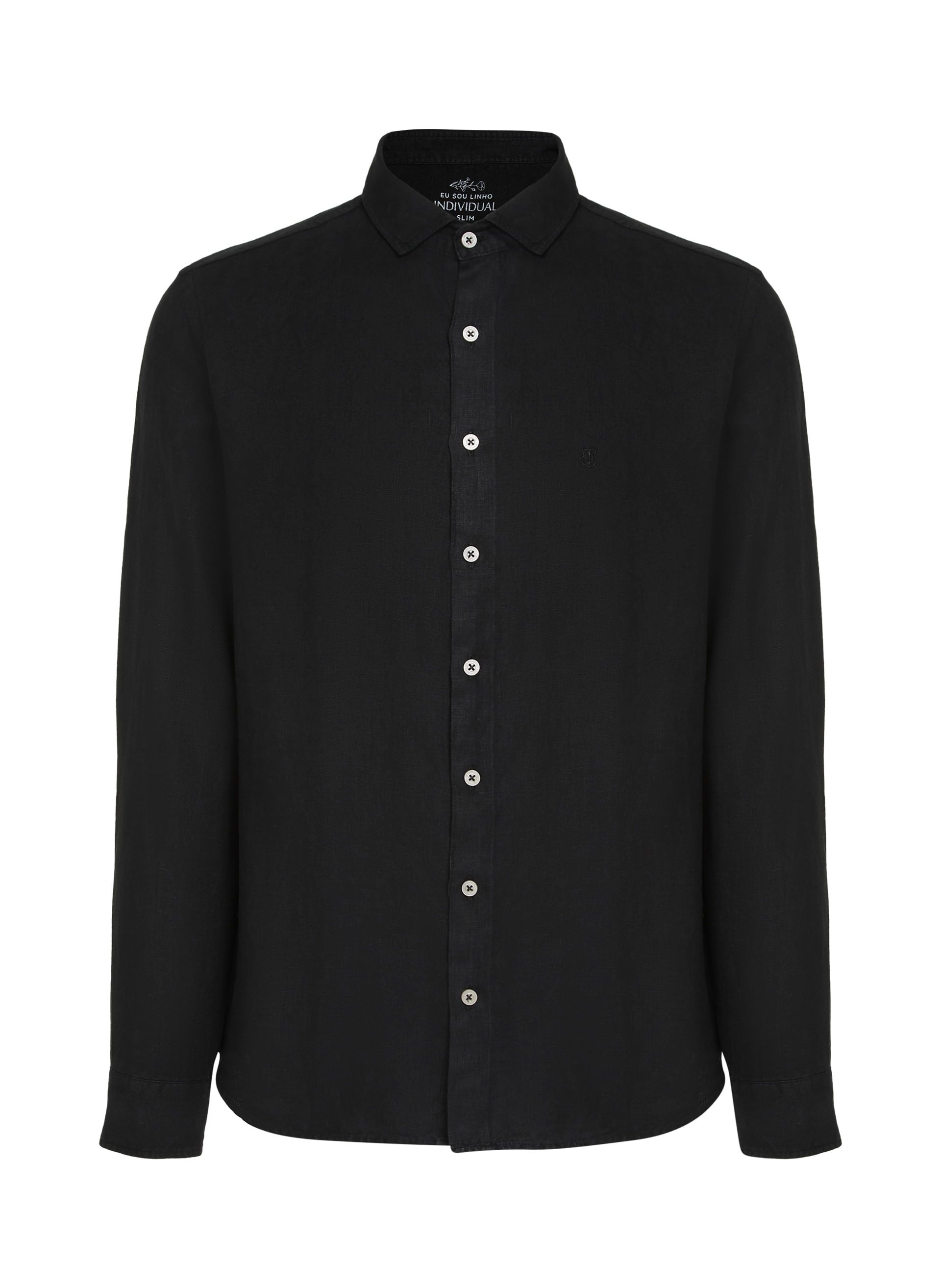 Camisa Slim Fit Linho Masculina Individual