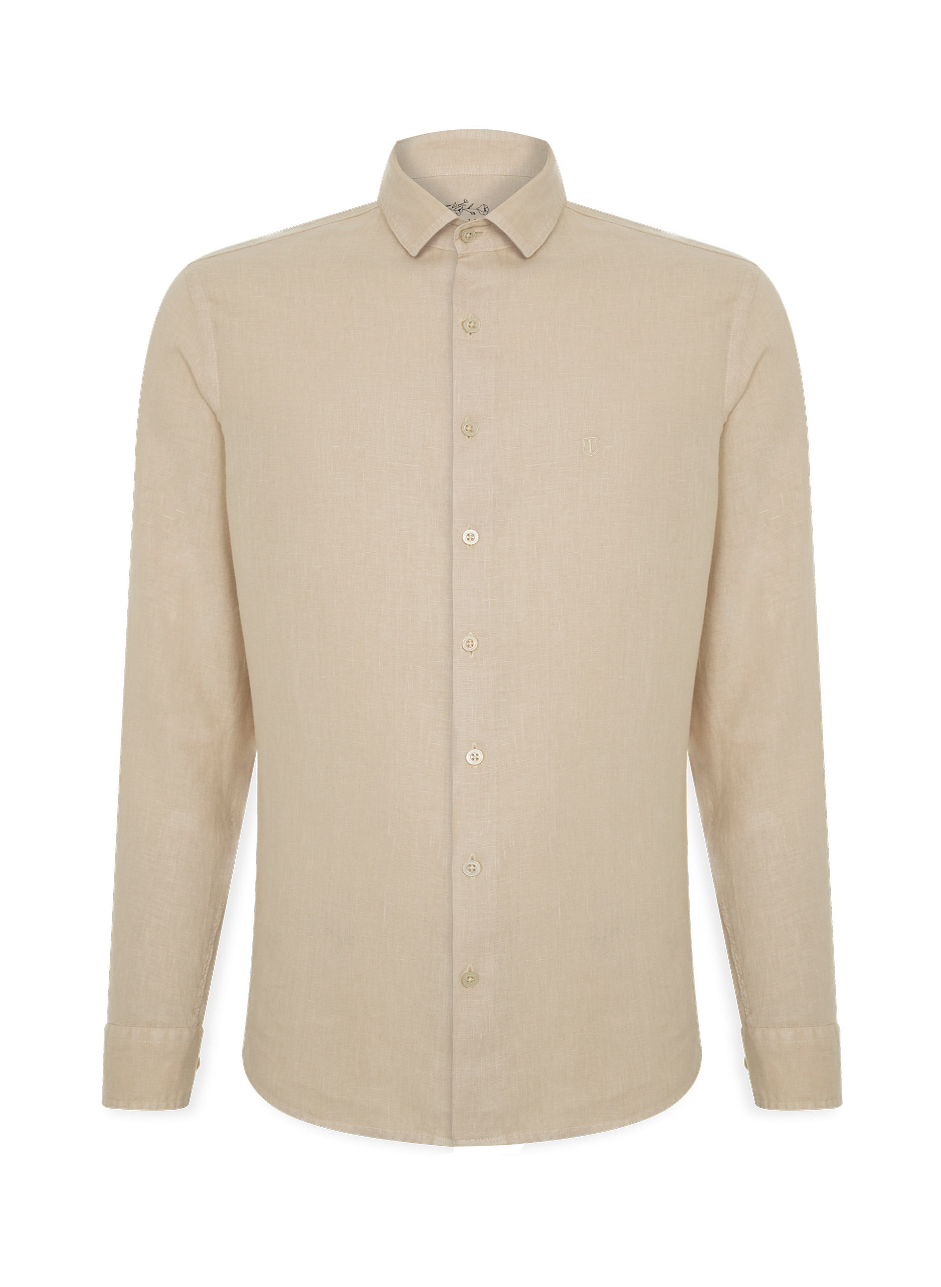 Camisa Slim Fit Linho Masculina Individual