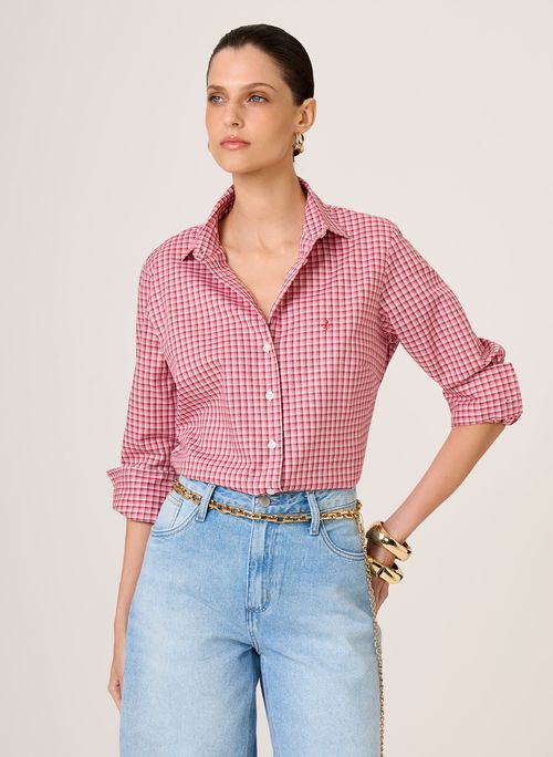 Camisa Regular Fit Xadrez Dudalina Feminina