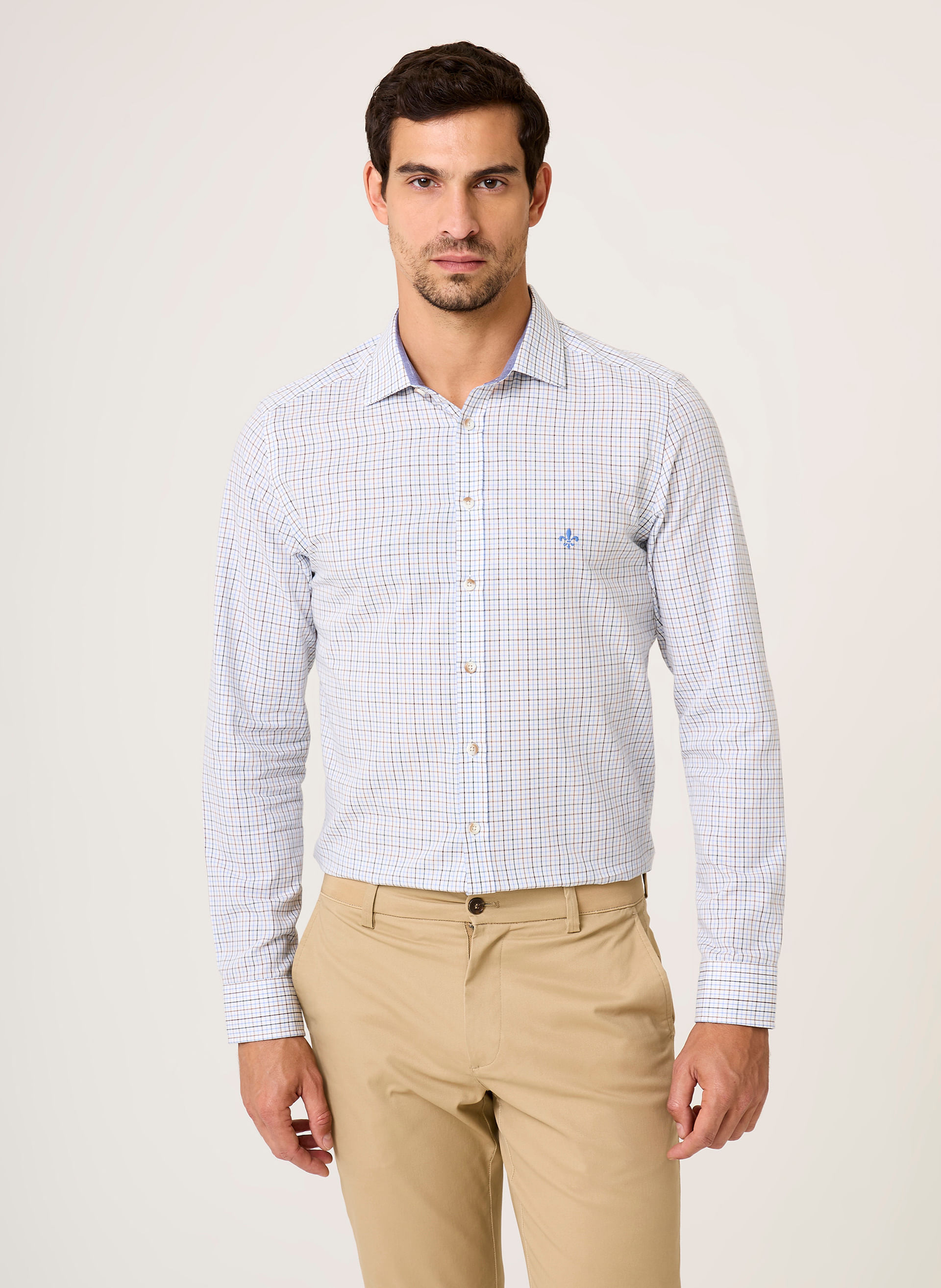 Camisa Milano Fit Xadrez Dudalina Masculina