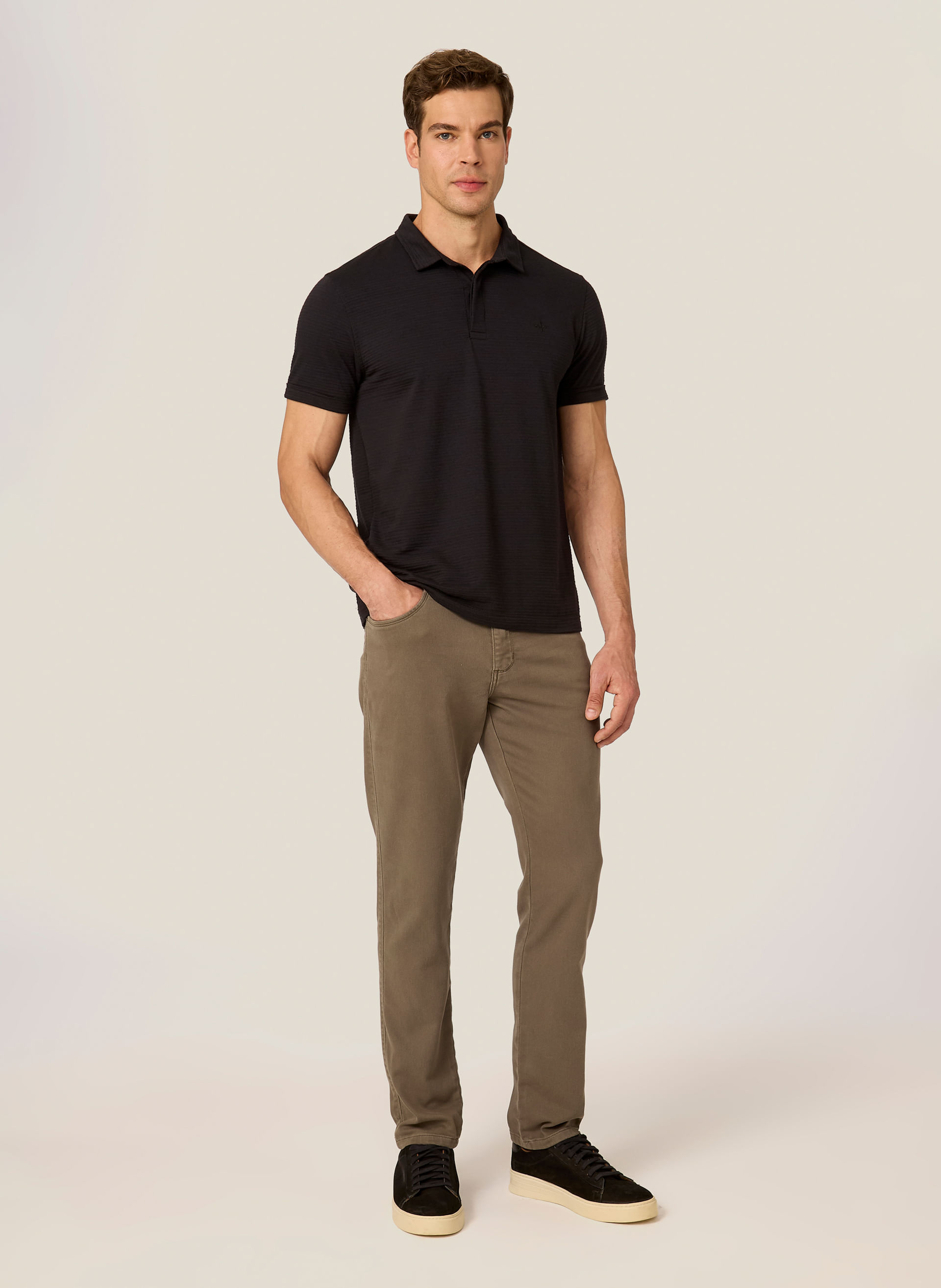 Calça Sarja Slim Fit Moletom Dudalina Masculina