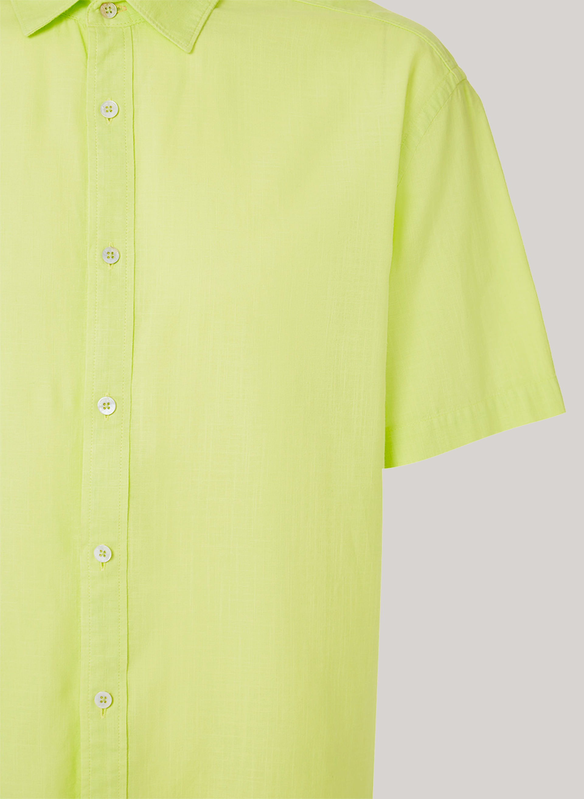 Camisa Relaxed Fit Cotton Lime John John Masculina