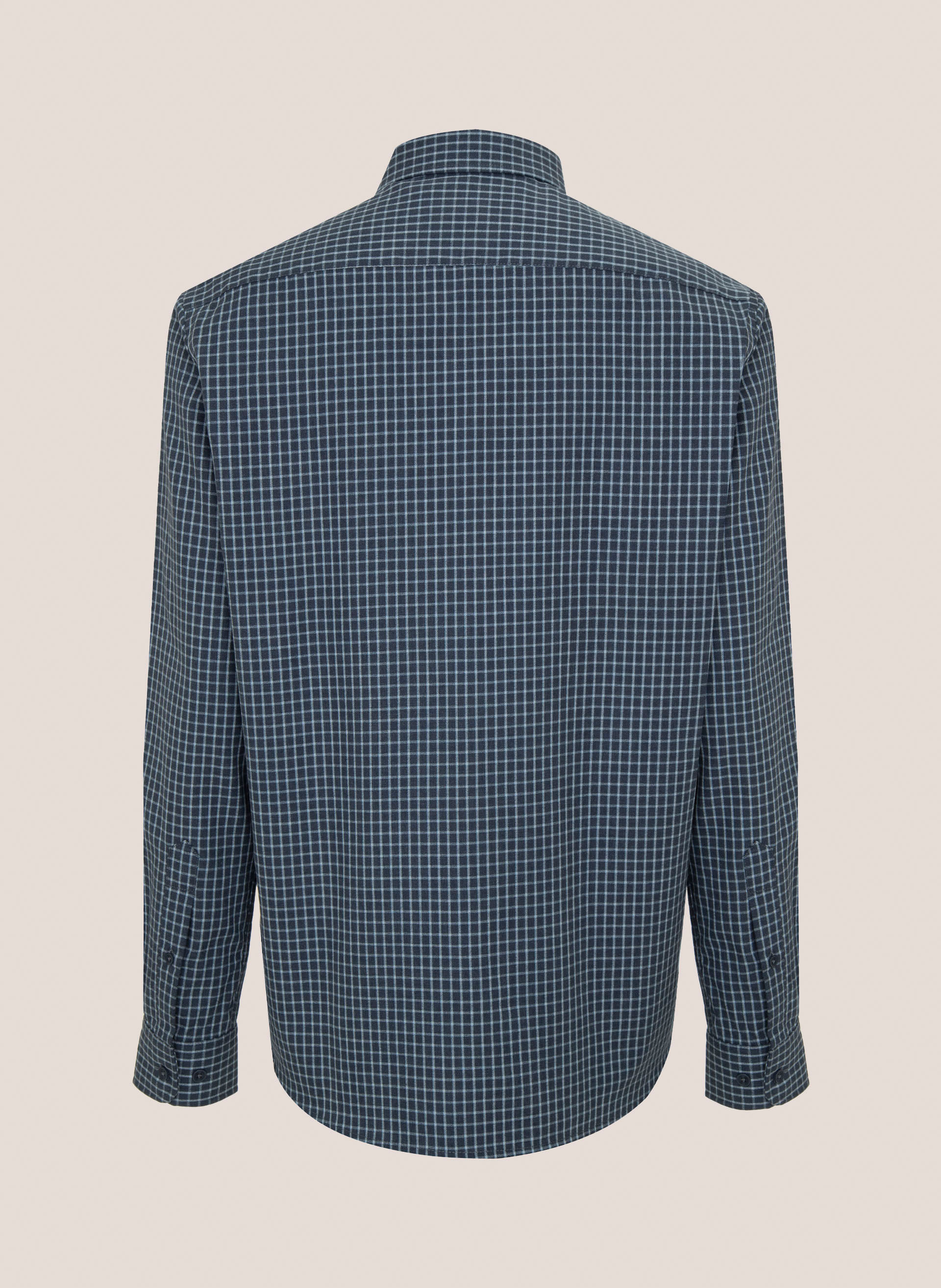 Camisa Slim Fit Xadrez Textura Dudalina Masculina