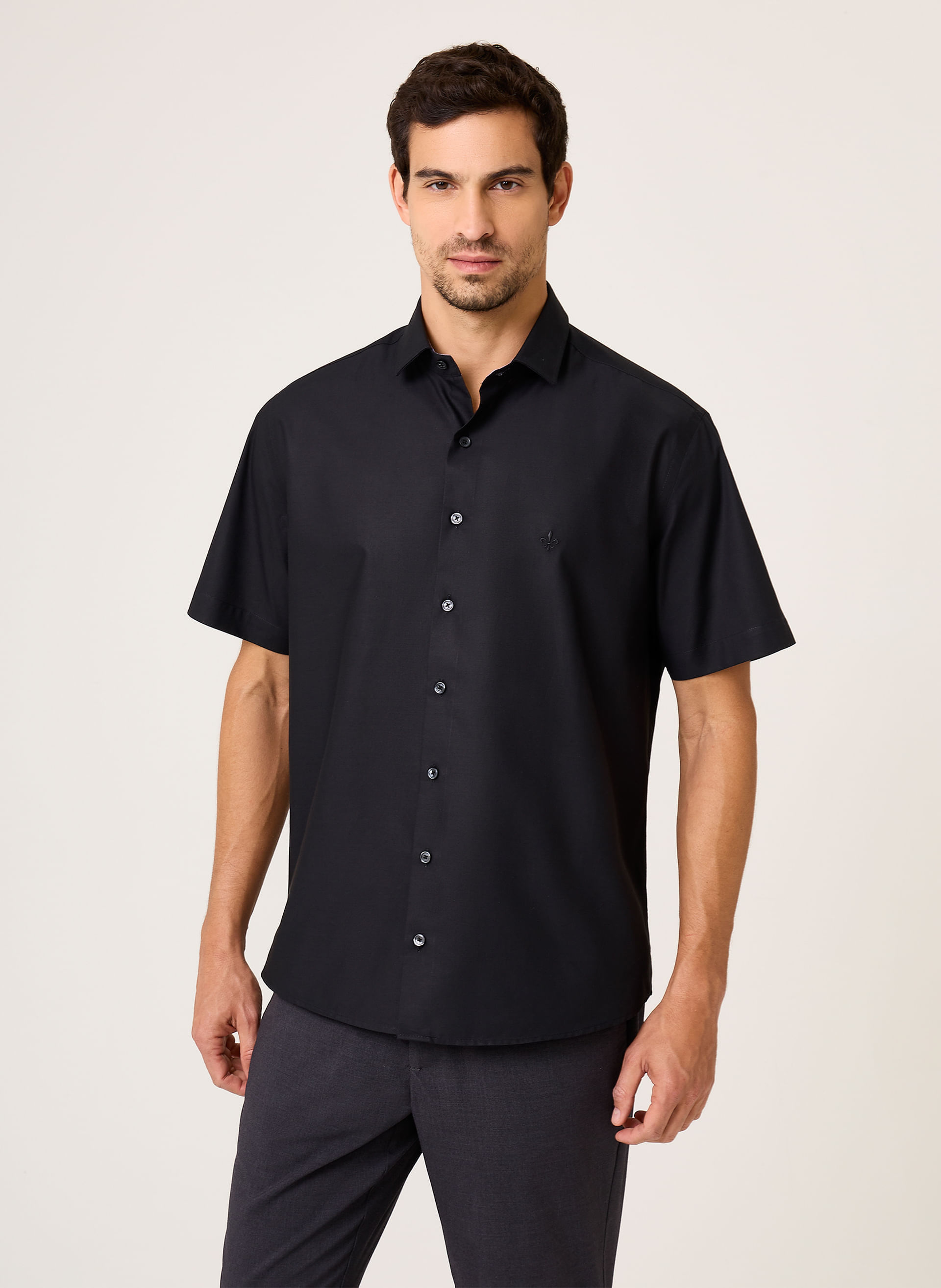 Camisa Comfort Fit Tricoline Dudalina Masculina