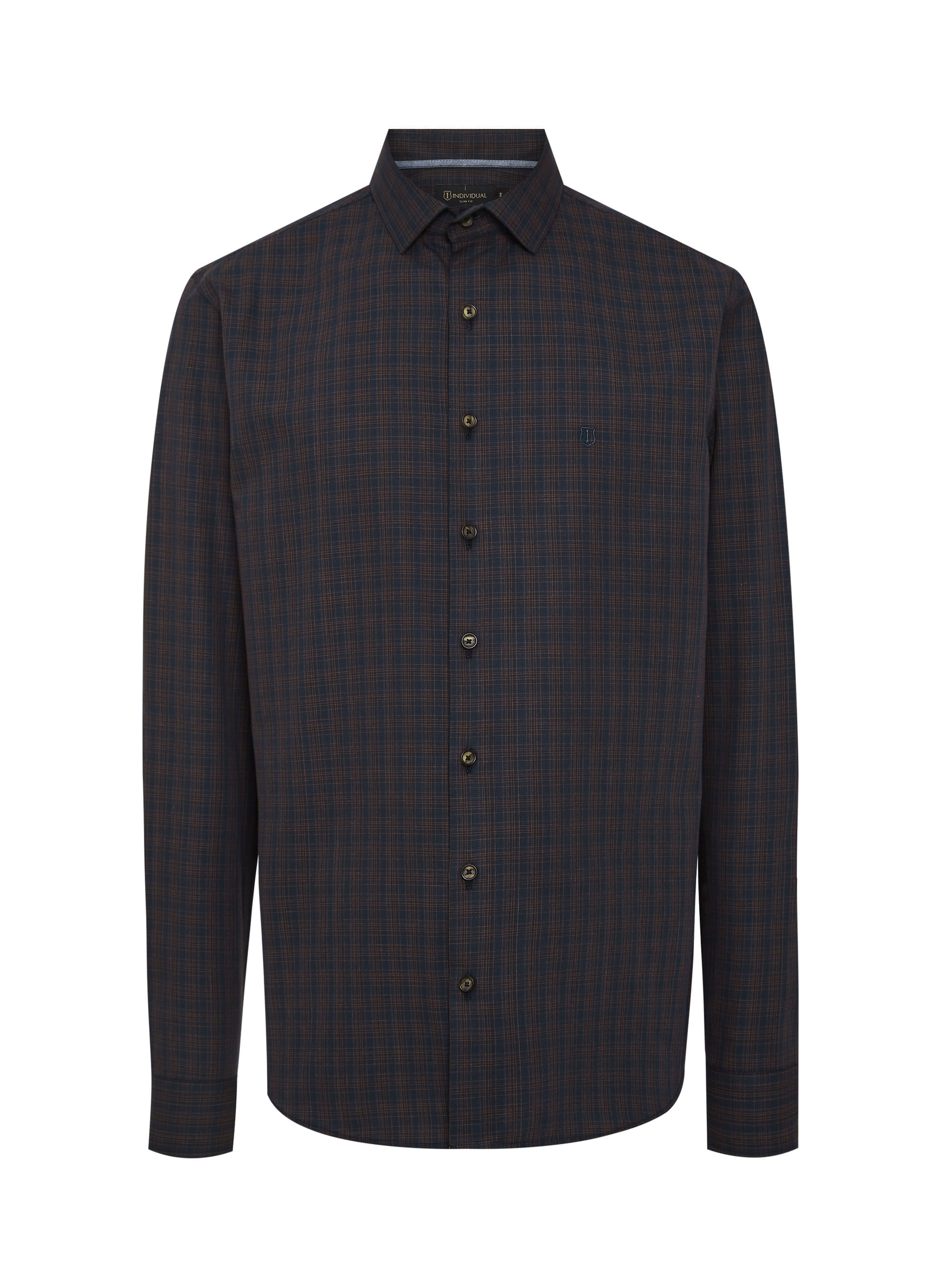Camisa Slim Fit Xadrez Masculina Individual