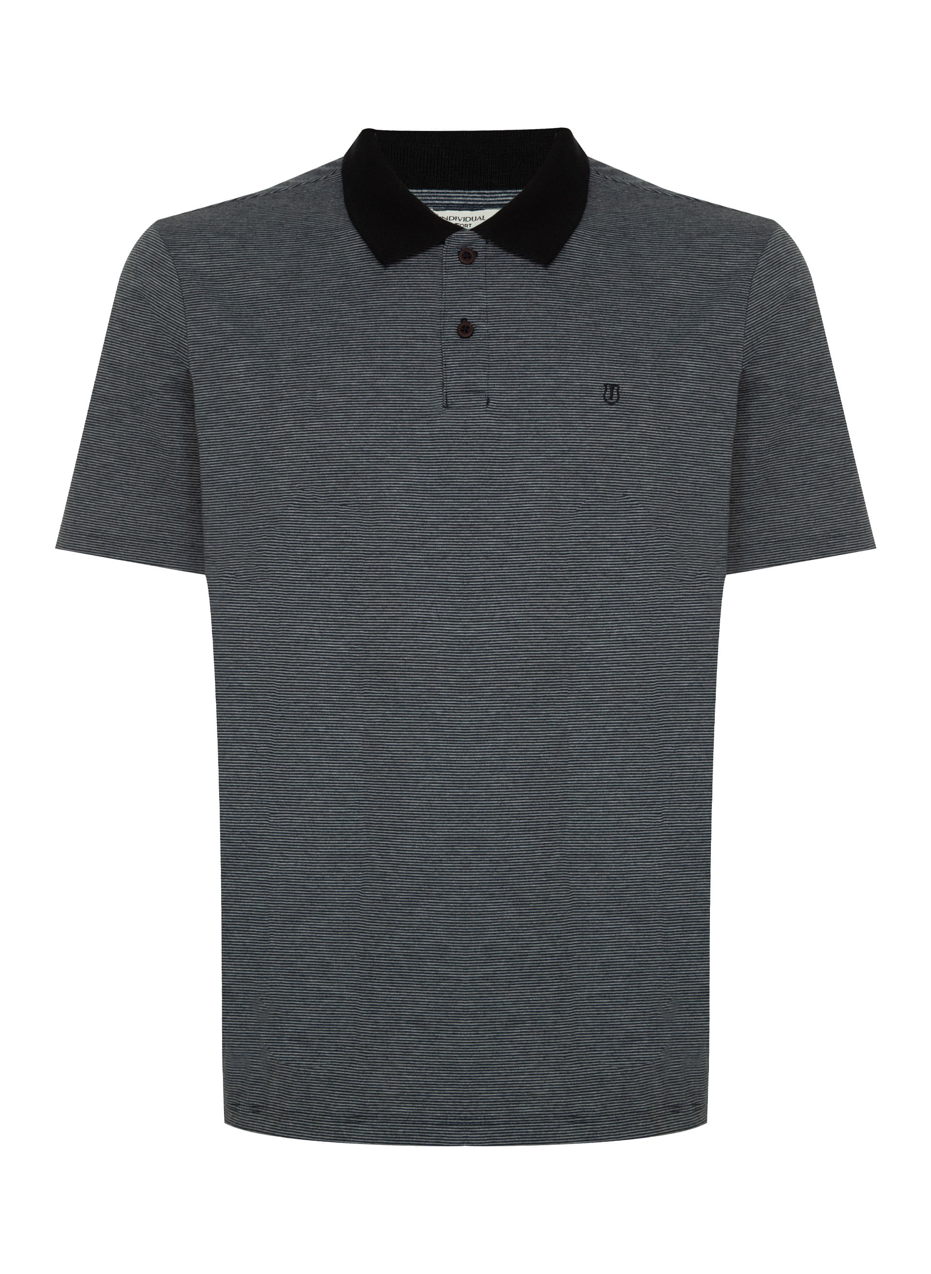 Polo Comfort Fit Listrada Masculina Individual