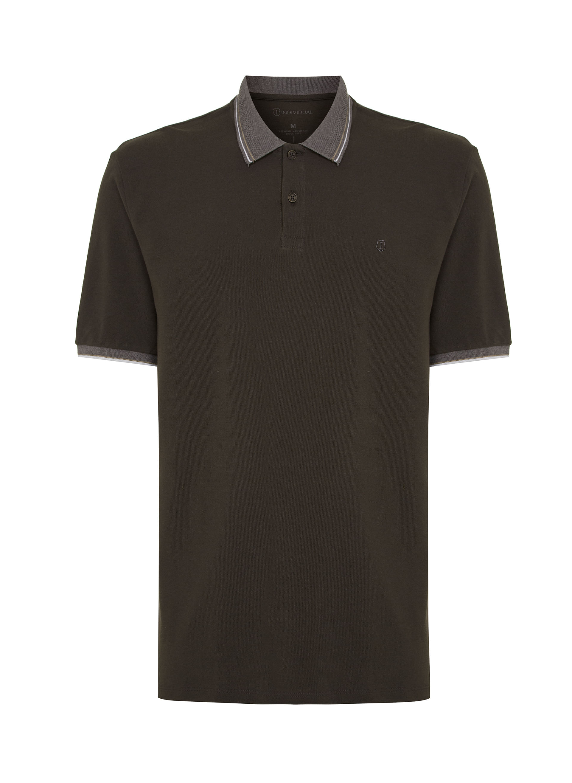Polo Comfort Fit Piquet Gola Frisos Masculina Individual