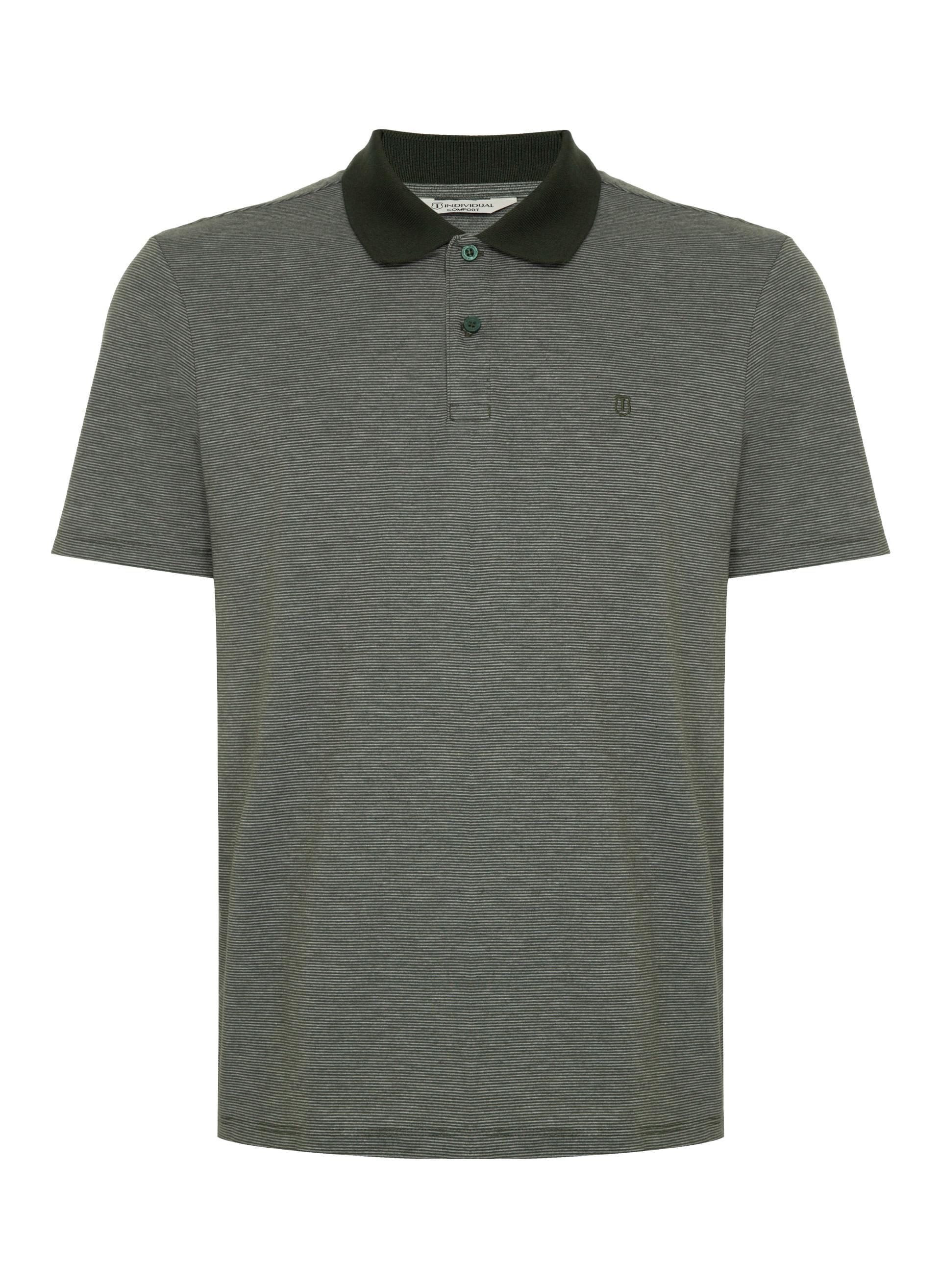 Polo Comfort Fit Listrada Masculina Individual
