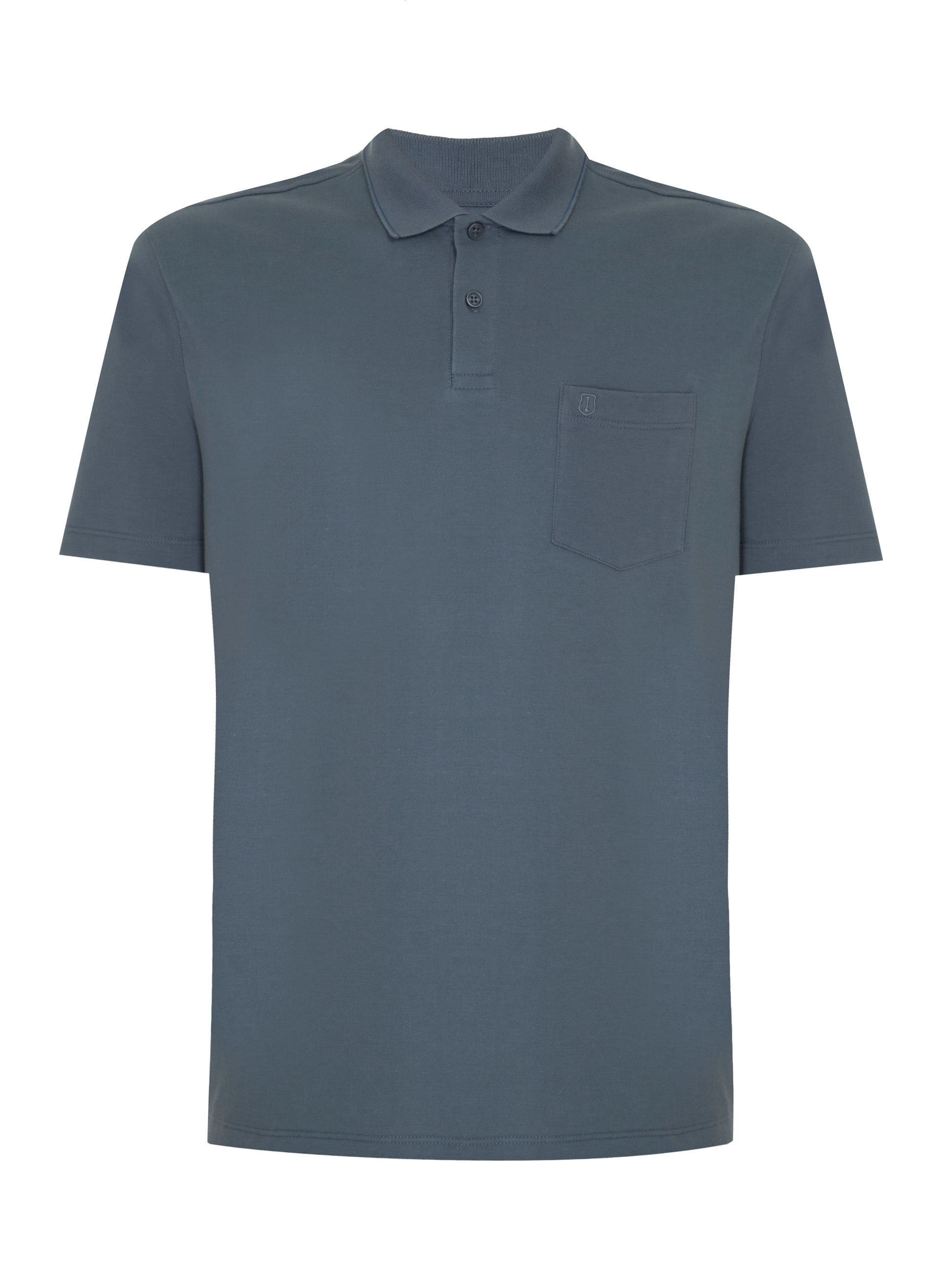 Polo Comfort Fit Básica Moda Bolso Masculina Individual