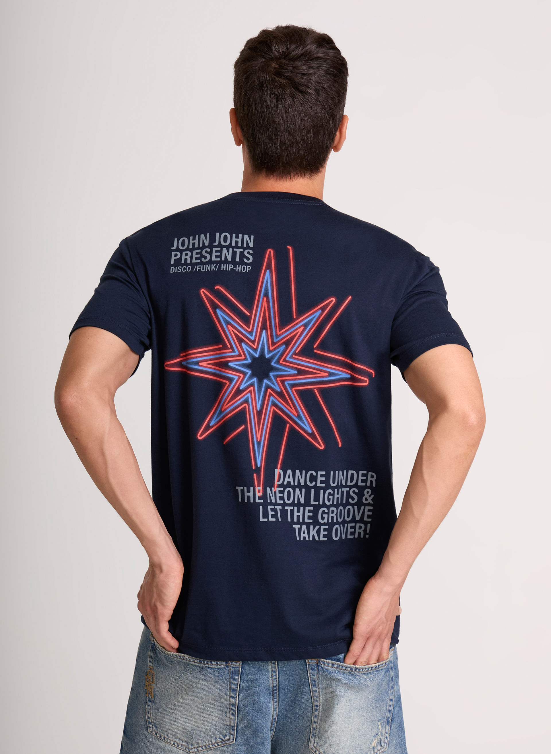 Camiseta Regular Fit Neon Party John John Masculina