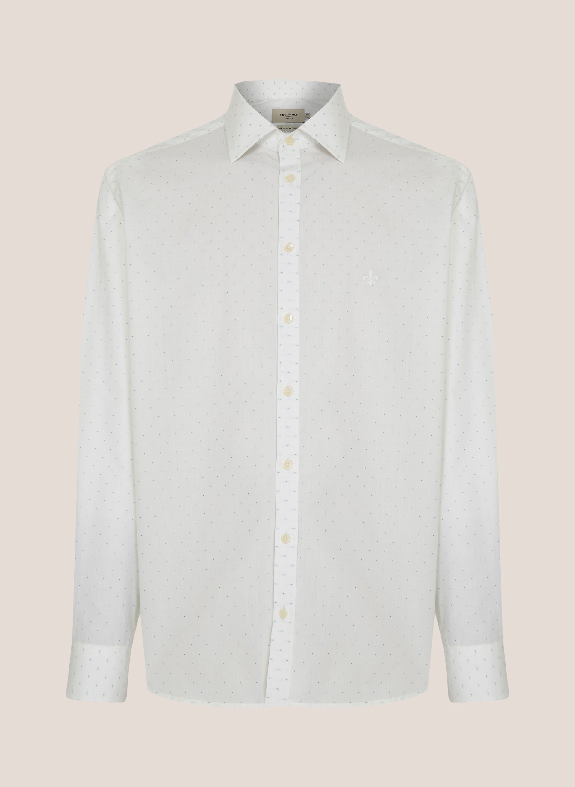 Camisa Comfort Fit Pontos Dudalina Masculina
