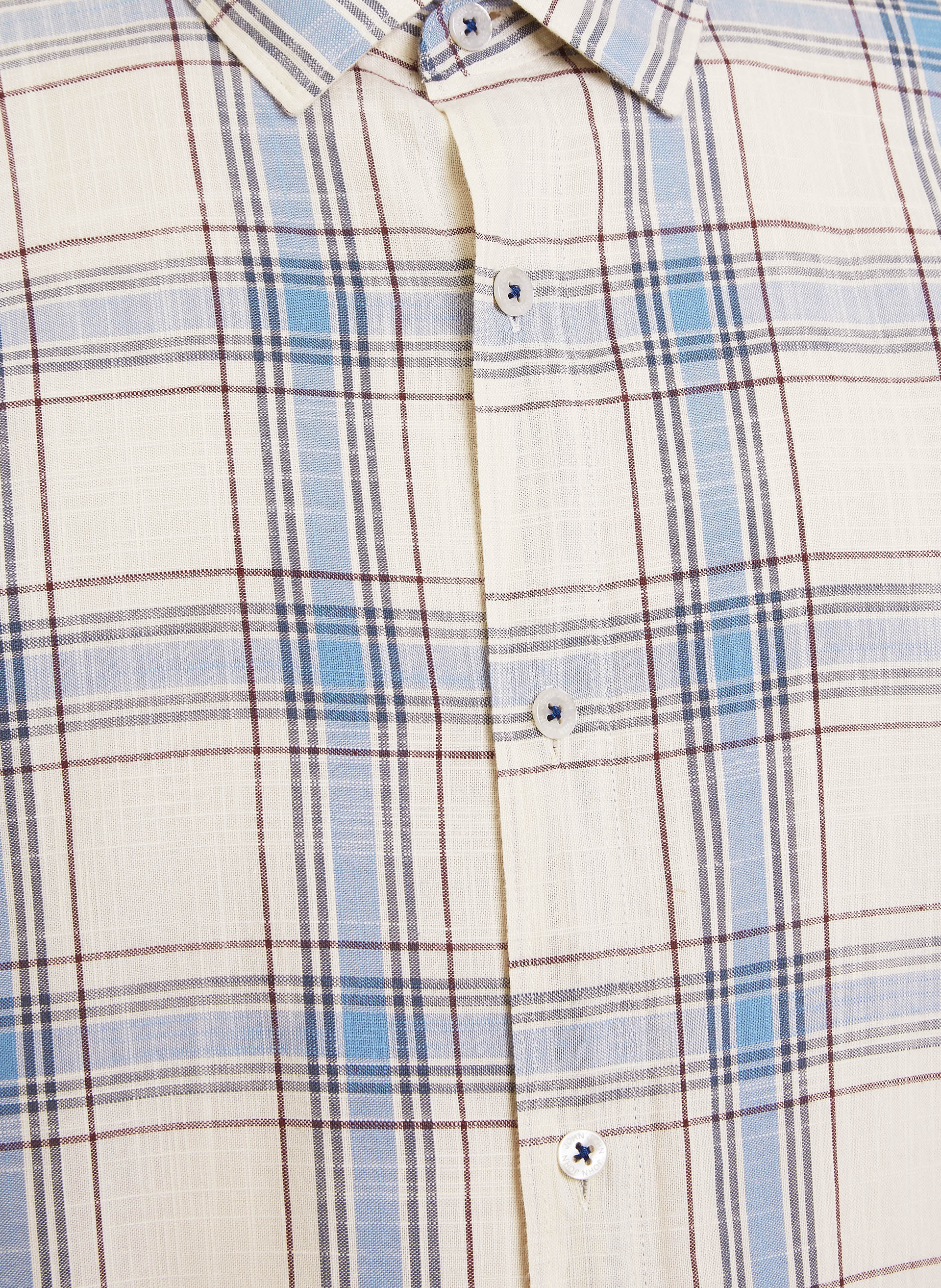 Camisa Relaxed Fit Preppy Plaid John John Masculina