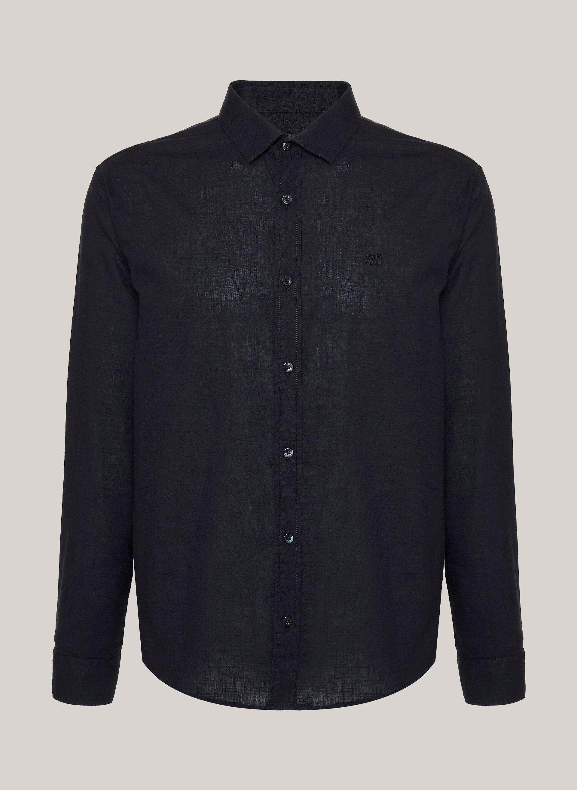 Camisa Regular Fit Rustic Black John John Masculina