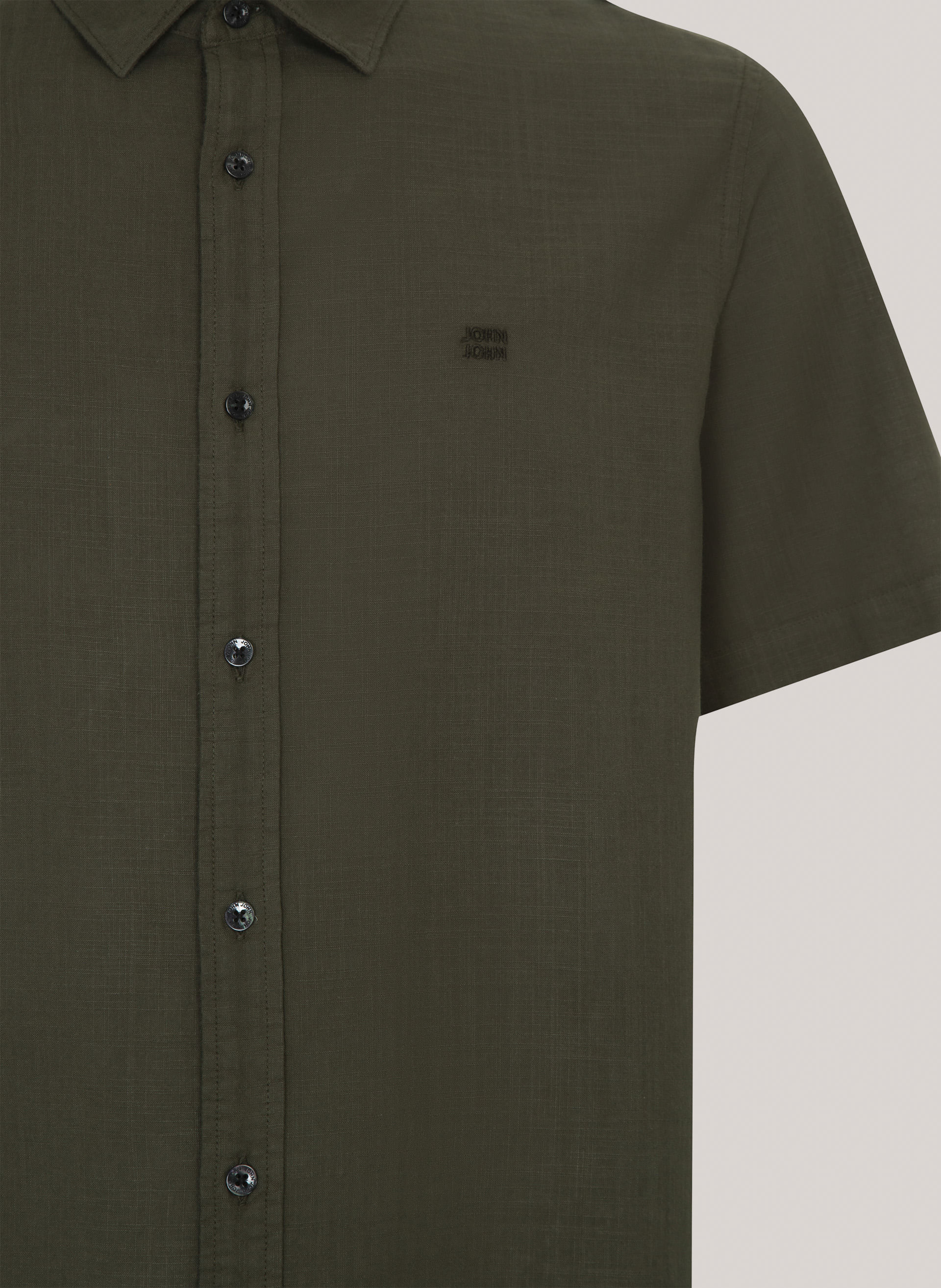 Camisa Regular Fit Rustic Green John John Masculina