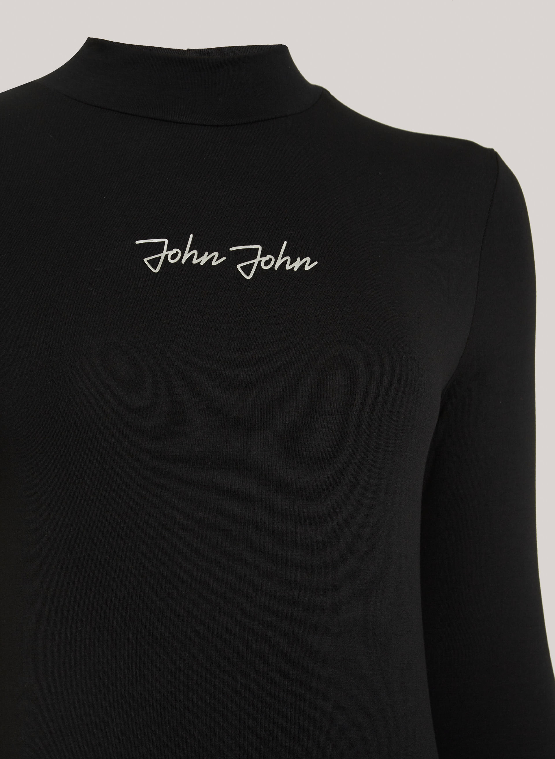 Vestido Justo Visco Touch Black John John Feminino